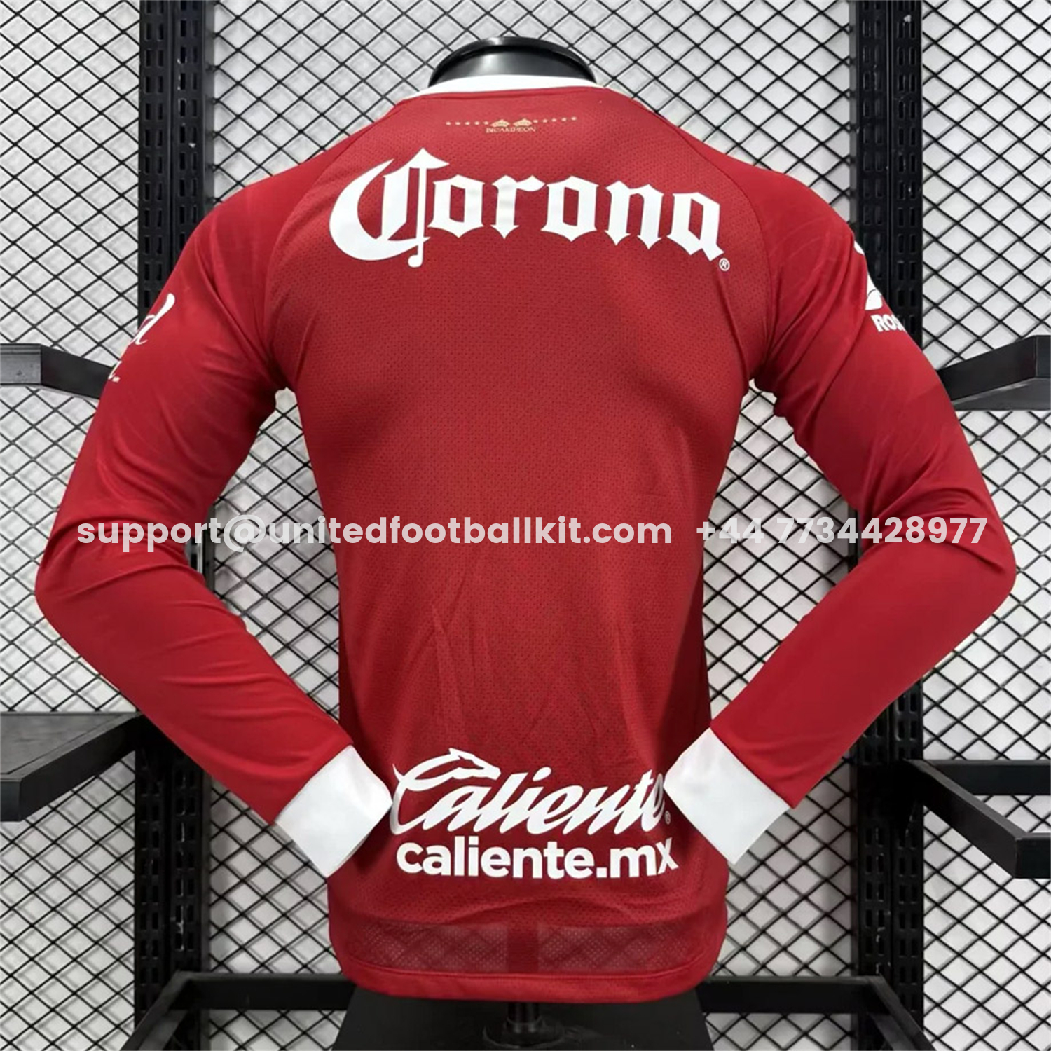 Unitedfootballkit.com | Toluca 25-26 Red Special Long Sleeves Jersey - Player Version -Customize Name, Number and Patch | Worldwide Shipping