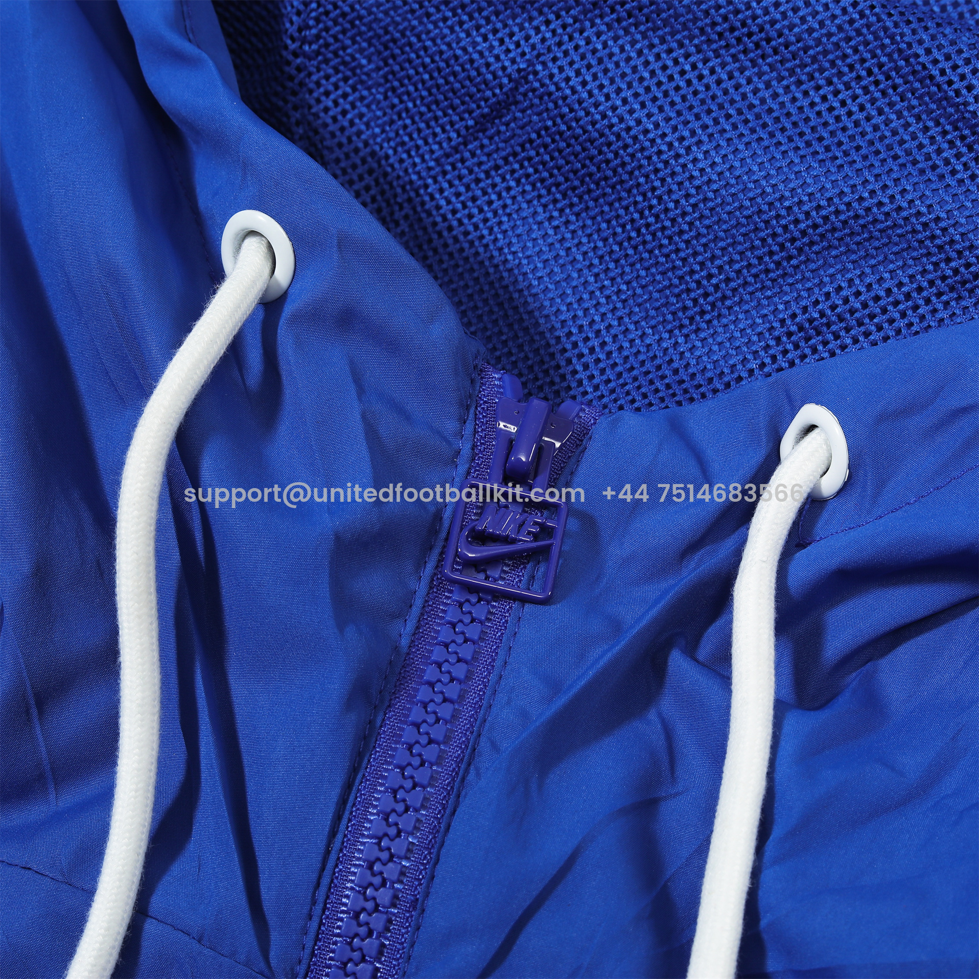 Unitedfootballkit.com | Brazil 2024 National Team Anthem Blue Hooded Windbreaker - Player Version -Customize Name, Number and Patch | Worldwide Shipping