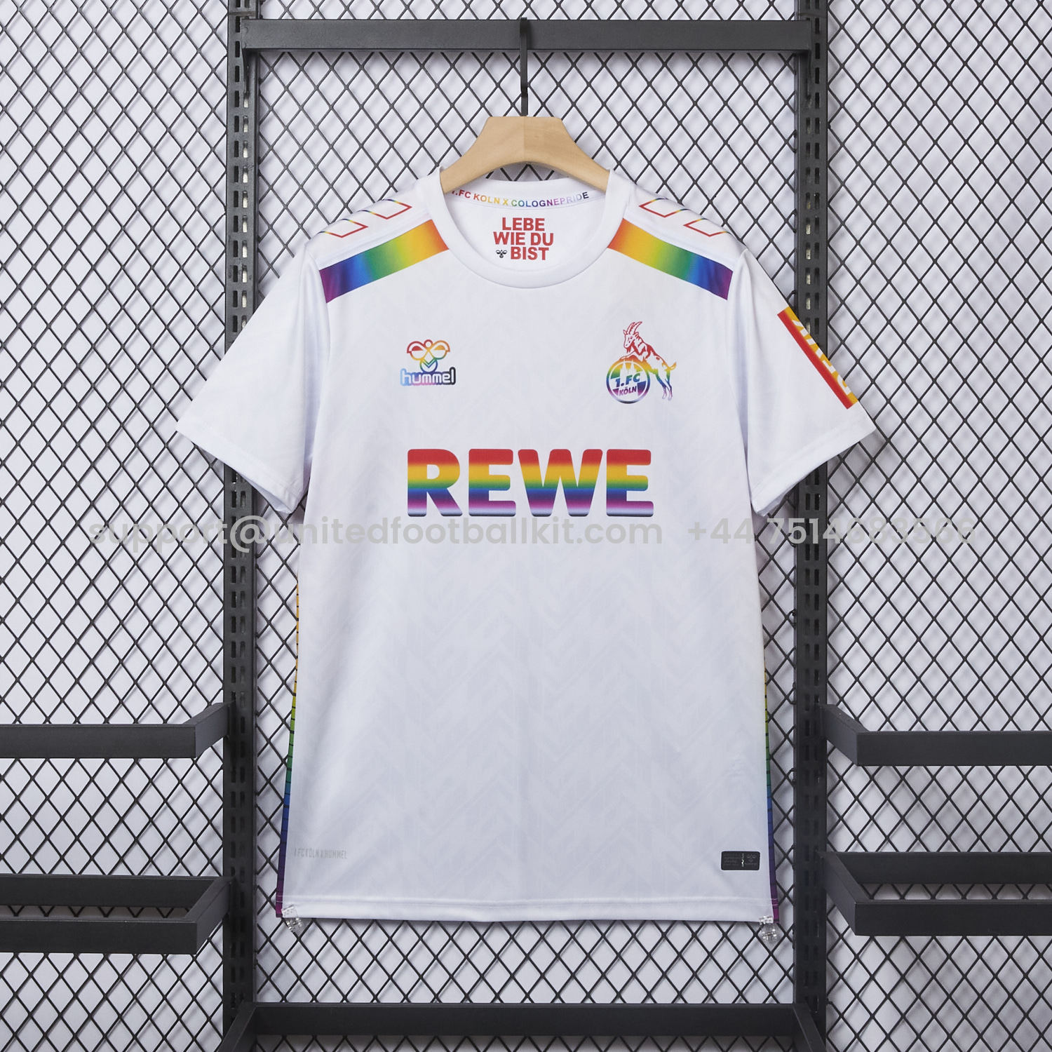 Unitedfootballkit.com | 1. FC Köln 2024-25 Pride Diversity Special Edition Jersey - Fans Version -Customize Name, Number and Patch | Worldwide Shipping