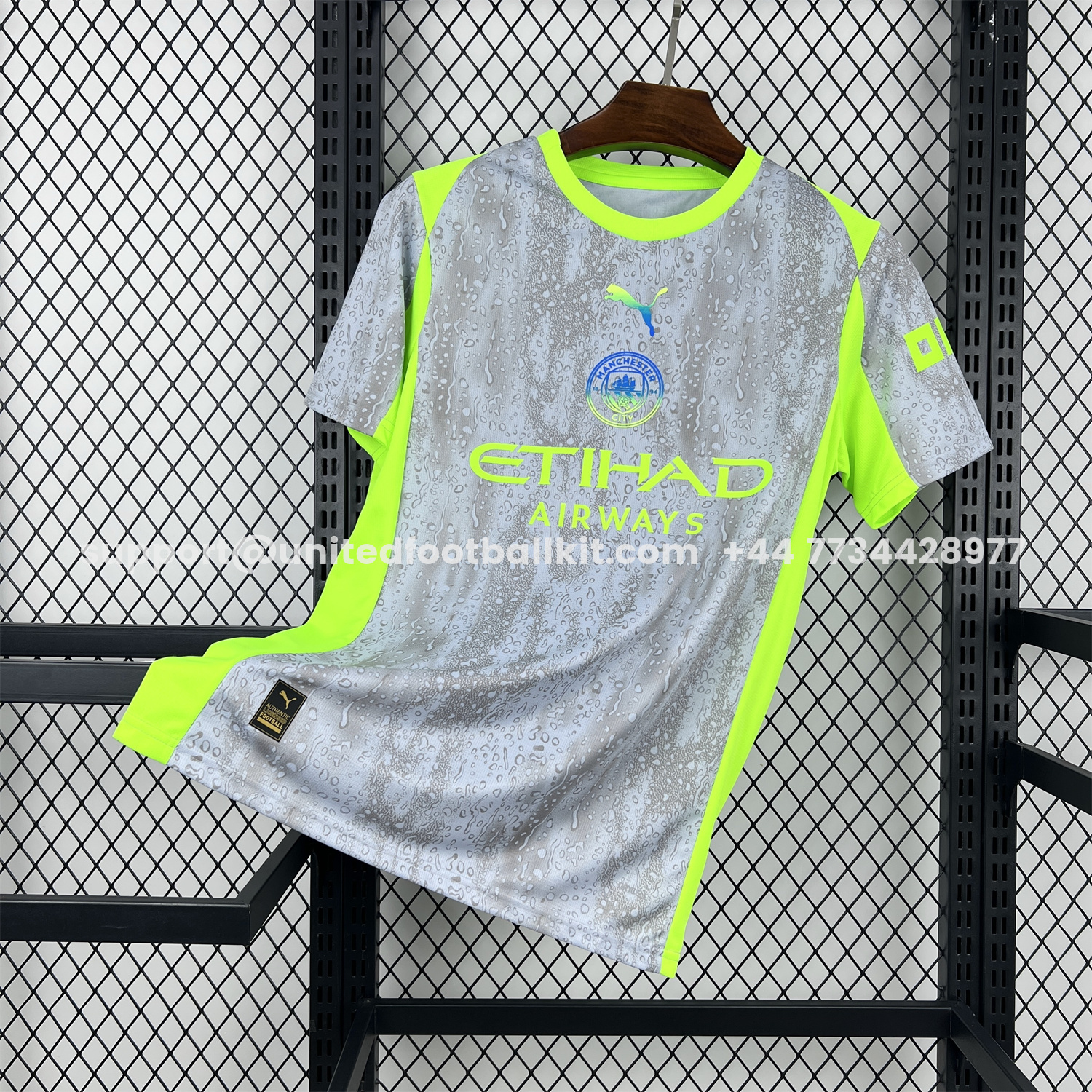 Unitedfootballkit.com | Manchester City 25-26 Third Grey Jersey - Fans Version -Customize Name, Number and Patch | Worldwide Shipping