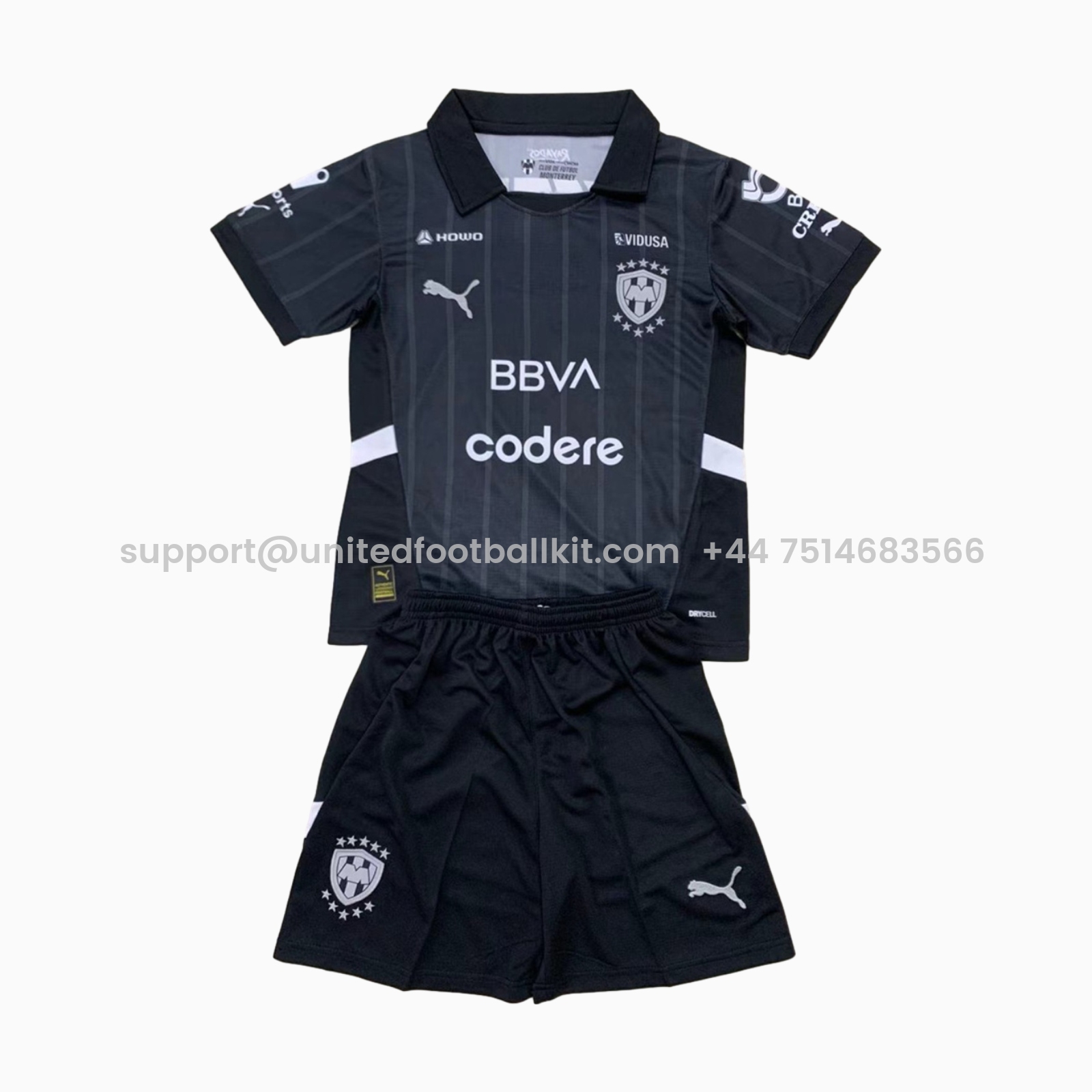 Unitedfootballkit.com | Rayados Monterrey 24-25 Third Kids Kit -Customize Name, Number and Patch | Worldwide Shipping