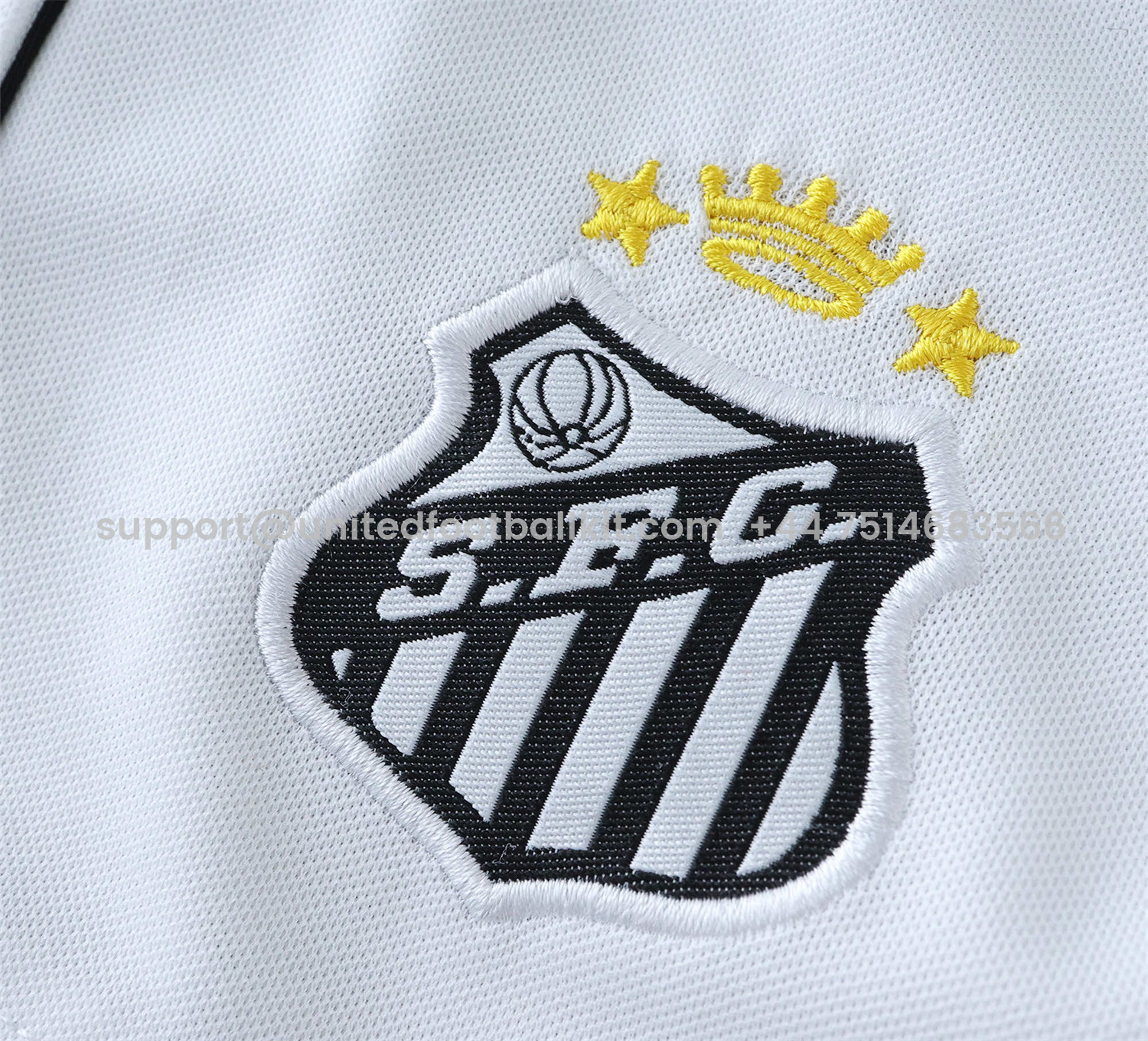 Unitedfootballkit.com | Santos 25-26 Home Shorts - Fans Version -Customize Name, Number and Patch | Worldwide Shipping