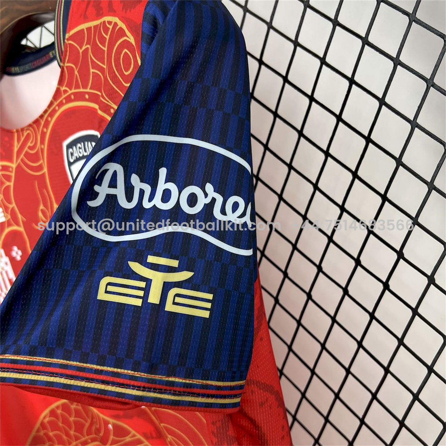 Unitedfootballkit.com | Cagliari Calcio 24-25 Year of the Snake Special Jersey - Fans Version -Customize Name, Number and Patch | Worldwide Shipping