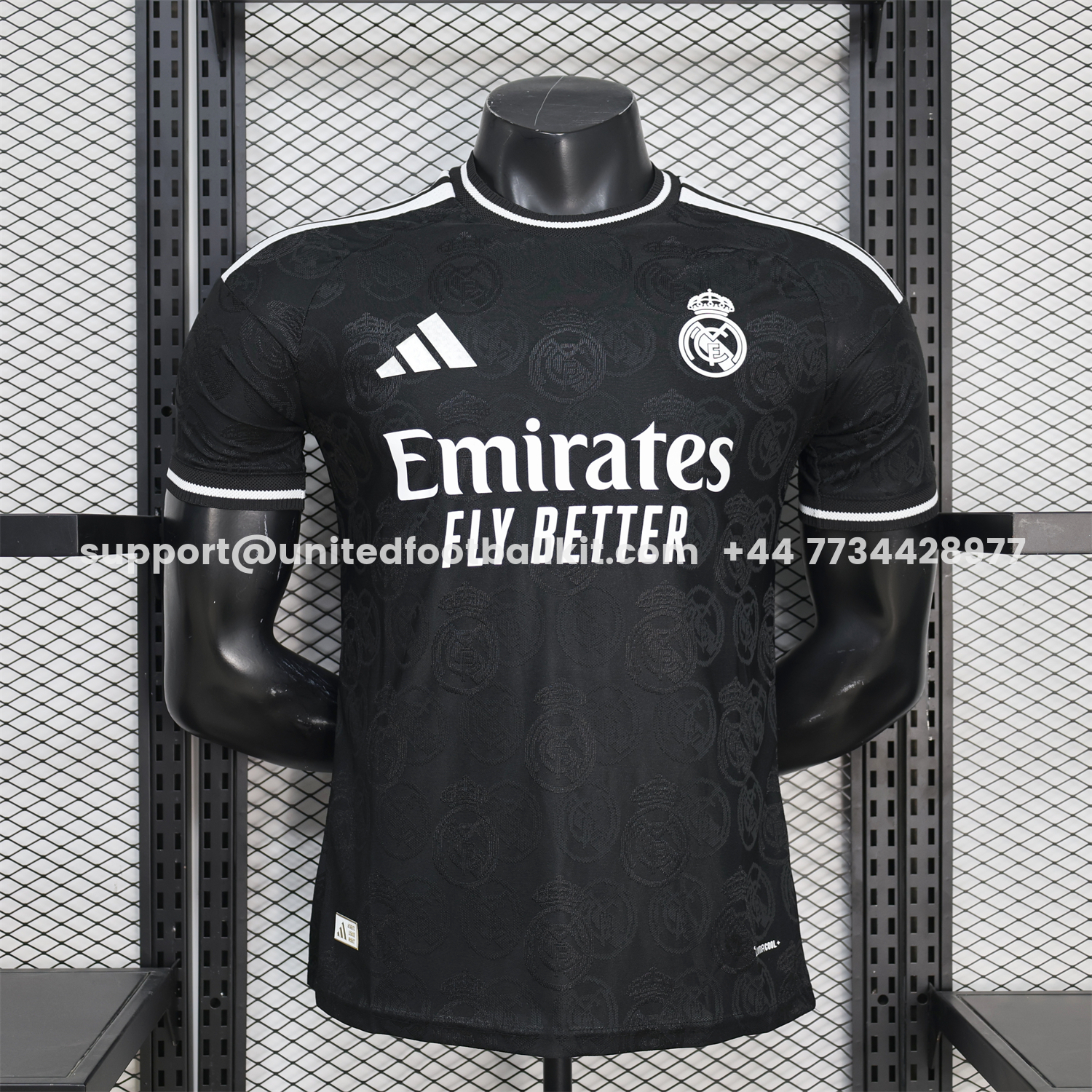 Unitedfootballkit.com | Real Madrid 25-26 Black Special Jersey - Player Version -Customize Name, Number and Patch | Worldwide Shipping
