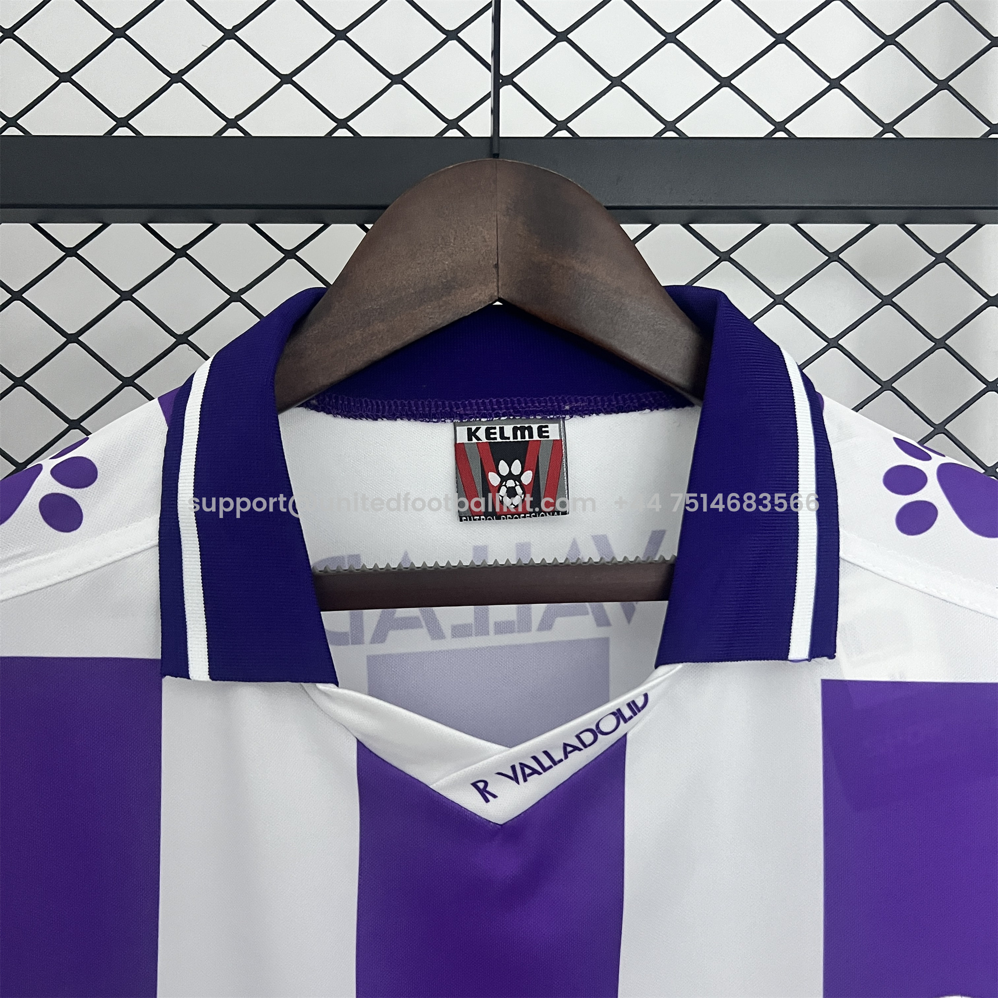 Unitedfootballkit.com | Retro Real Valladolid 1995-96 Home Jersey -Customize Name, Number and Patch | Worldwide Shipping