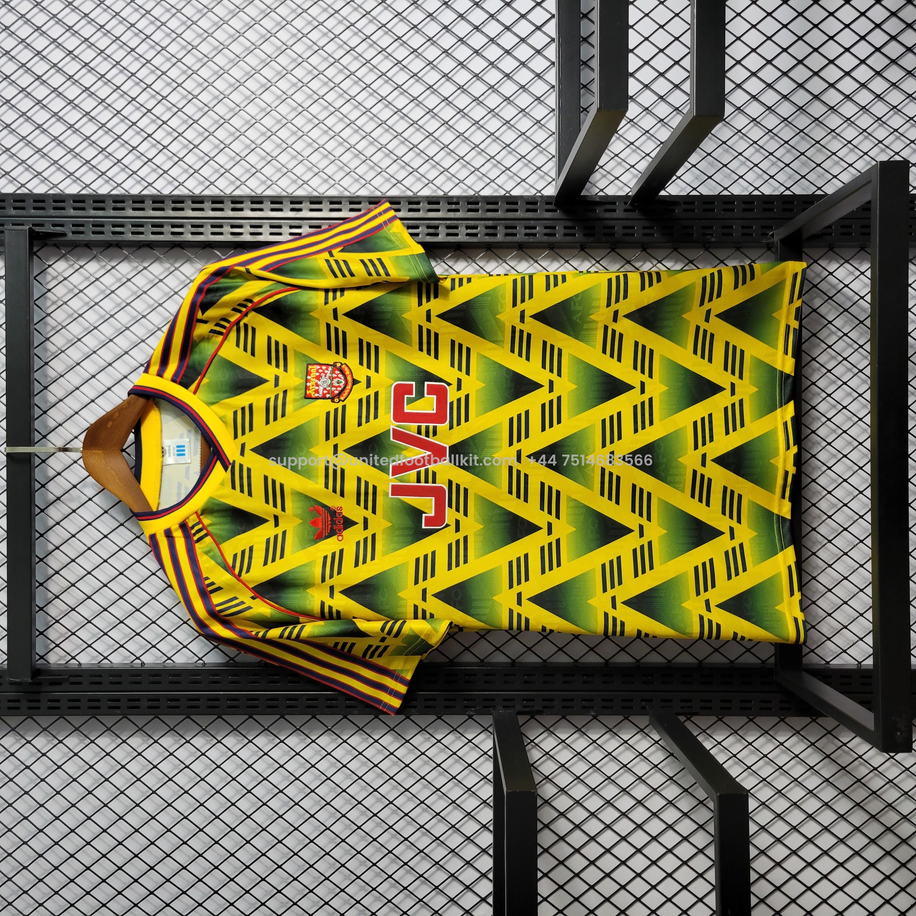 Unitedfootballkit.com | Retro Arsenal 91-93 Away Jersey -Customize Name, Number and Patch | Worldwide Shipping