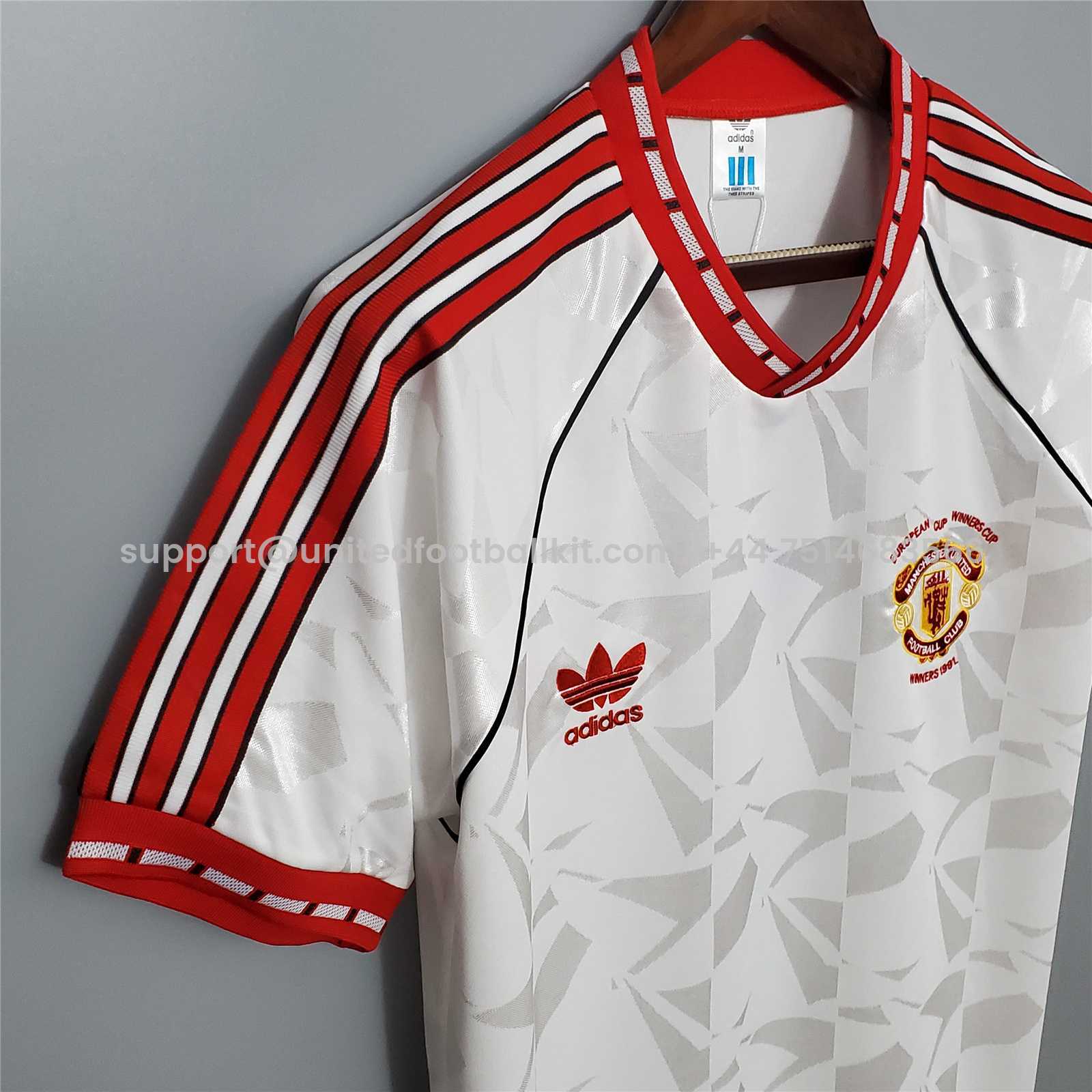 Unitedfootballkit.com | Retro Manchester United 90-91 Third Away Jersey -Customize Name, Number and Patch | Worldwide Shipping
