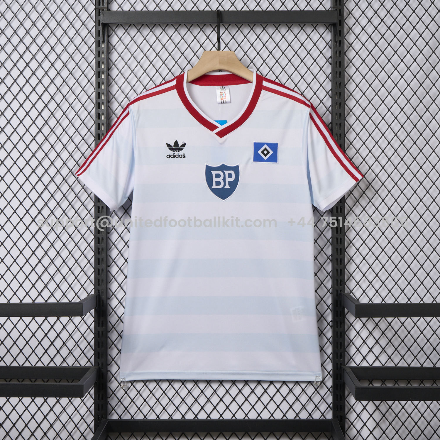 Unitedfootballkit.com | Retro Hamburger SV 1986 Home Jersey -Customize Name, Number and Patch | Worldwide Shipping