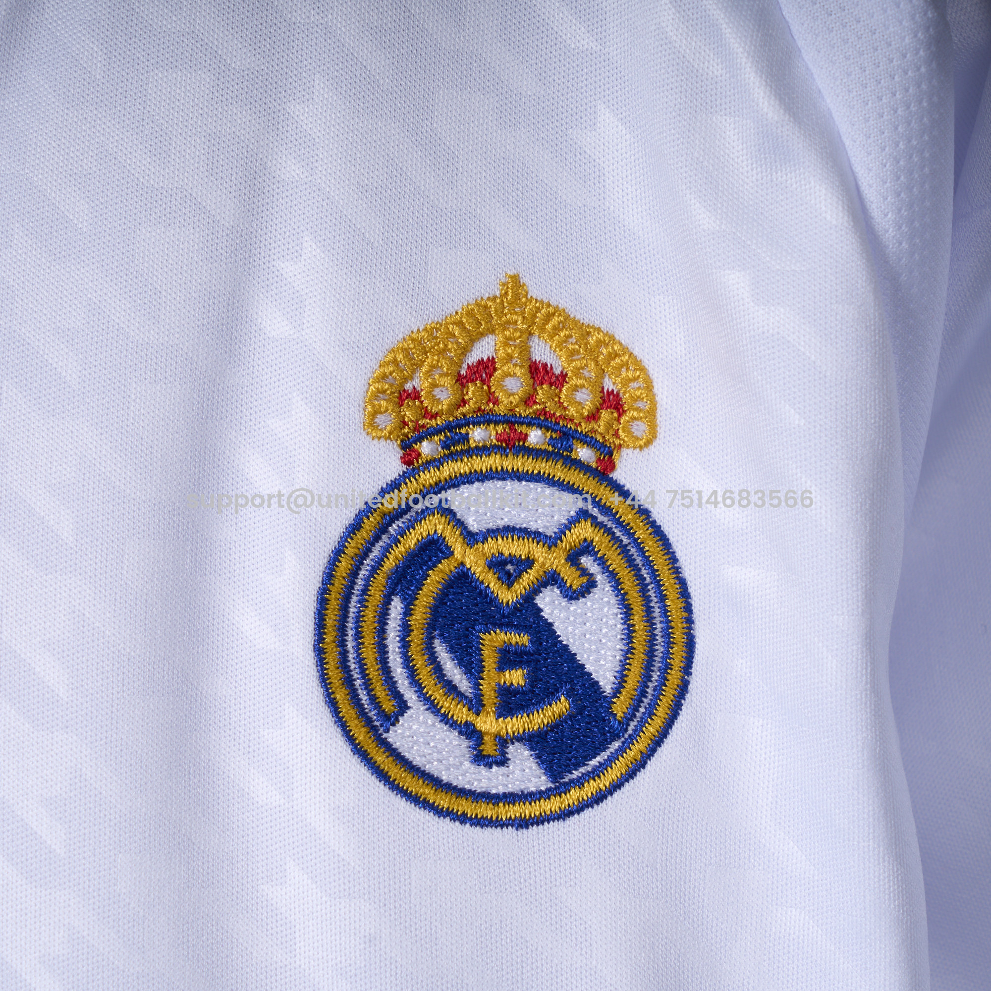 Unitedfootballkit.com | Real Madrid 24-25 Home Long Sleeve Kids Kit -Customize Name, Number and Patch | Worldwide Shipping