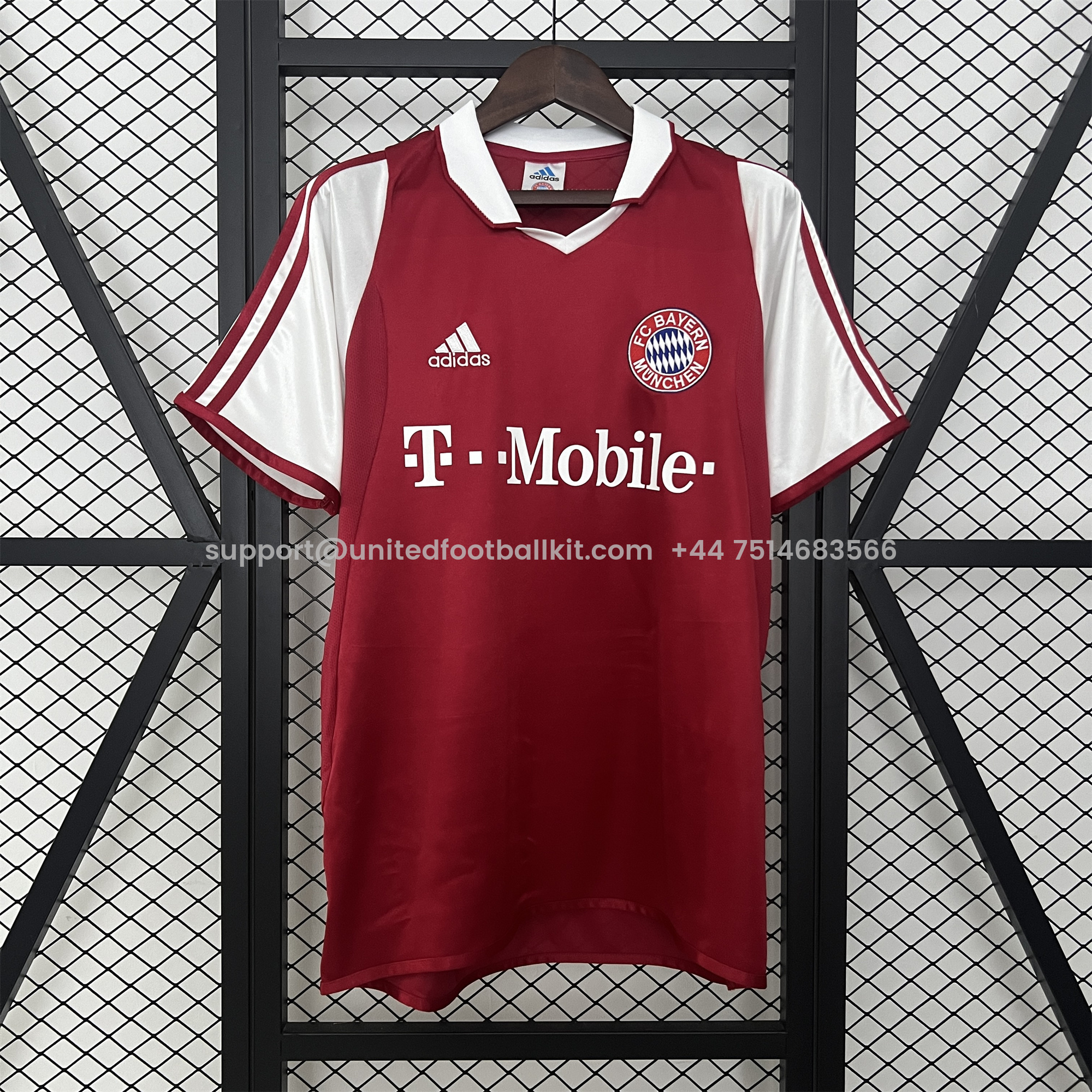 Unitedfootballkit.com | Retro Bayern Munich 2003-04 Home Jersey -Customize Name, Number and Patch | Worldwide Shipping
