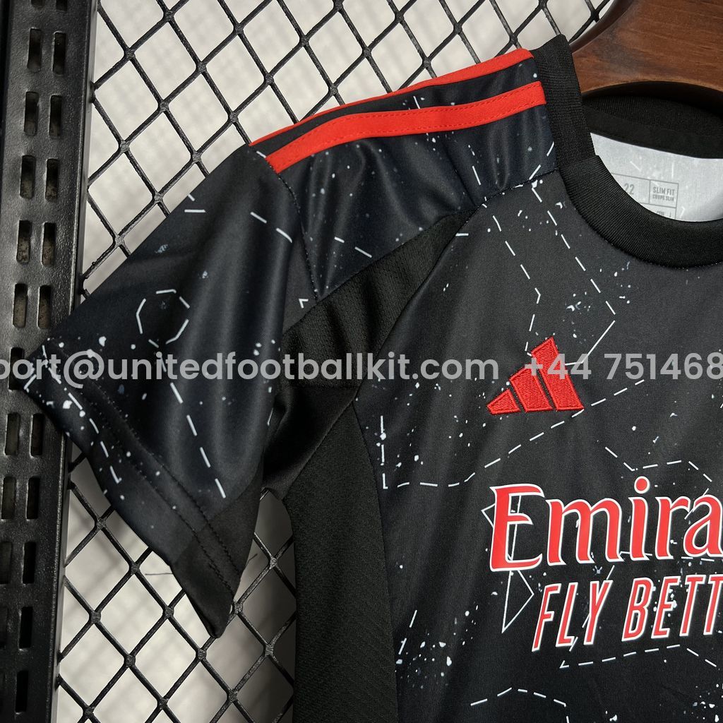 Unitedfootballkit.com | Benfica 24-25 Away Kids Kit -Customize Name, Number and Patch | Worldwide Shipping