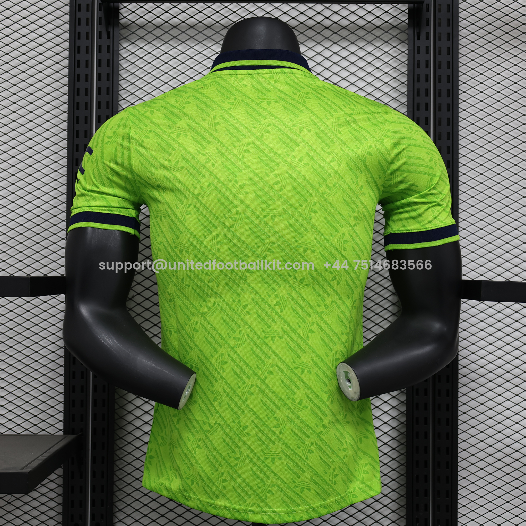 Unitedfootballkit.com | Manchester United 24-25 Green Trefoil Vintage Jersey - Player Version -Customize Name, Number and Patch | Worldwide Shipping