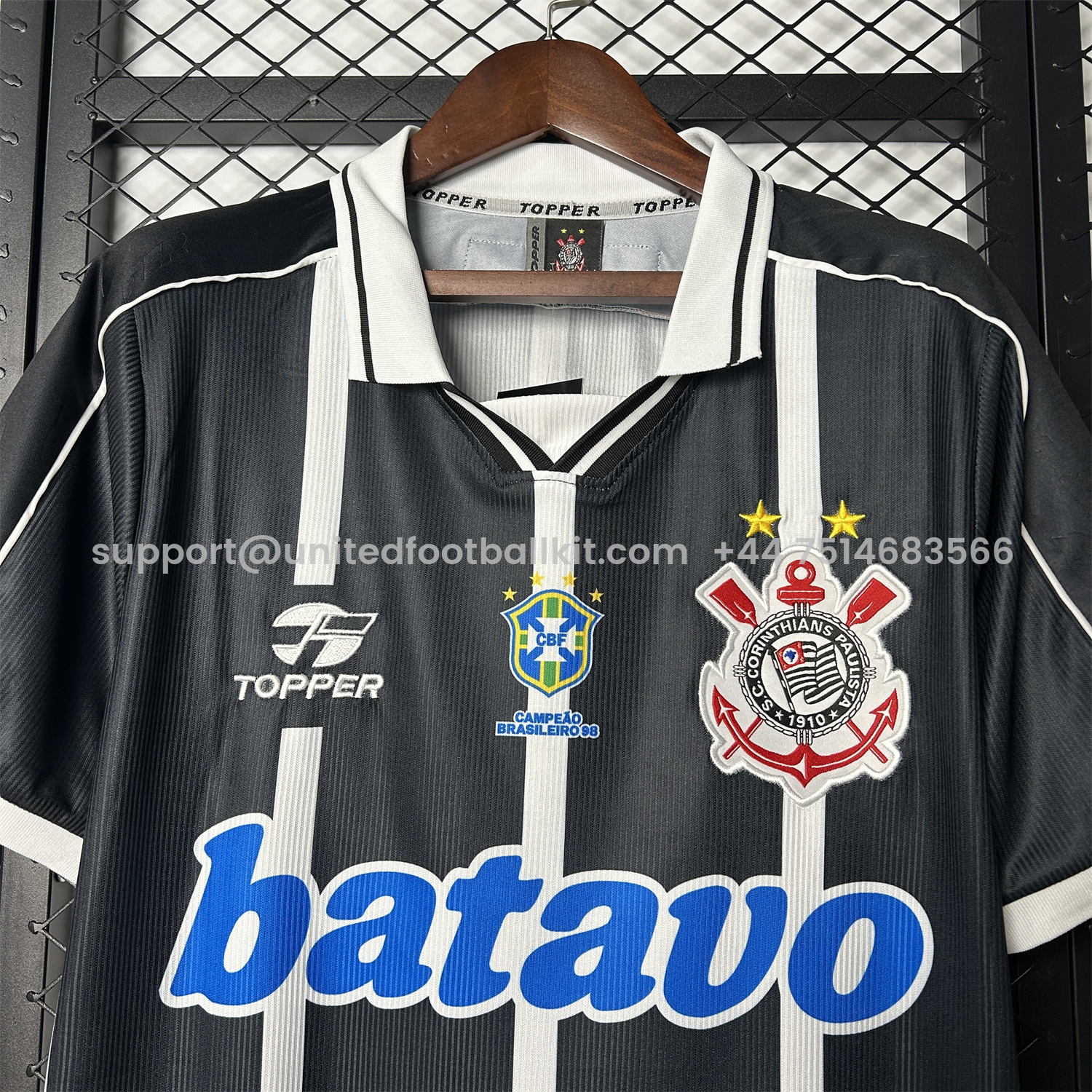 Unitedfootballkit.com | Retro Corinthians 1999-00 Away Jersey -Customize Name, Number and Patch | Worldwide Shipping
