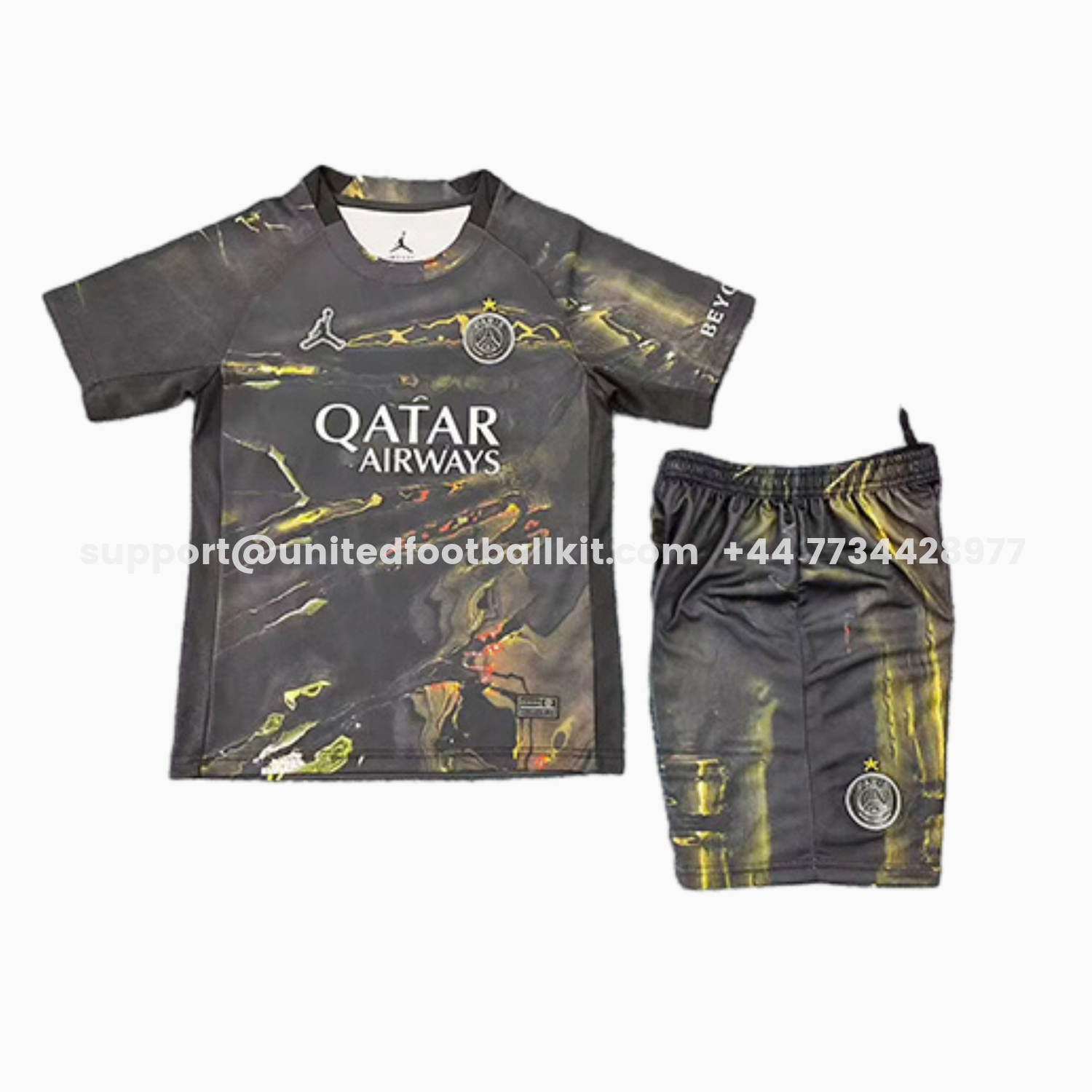 Unitedfootballkit.com | Paris Saint-Germain PSG 25-26 Night Version Fifth Kids Kit -Customize Name, Number and Patch | Worldwide Shipping