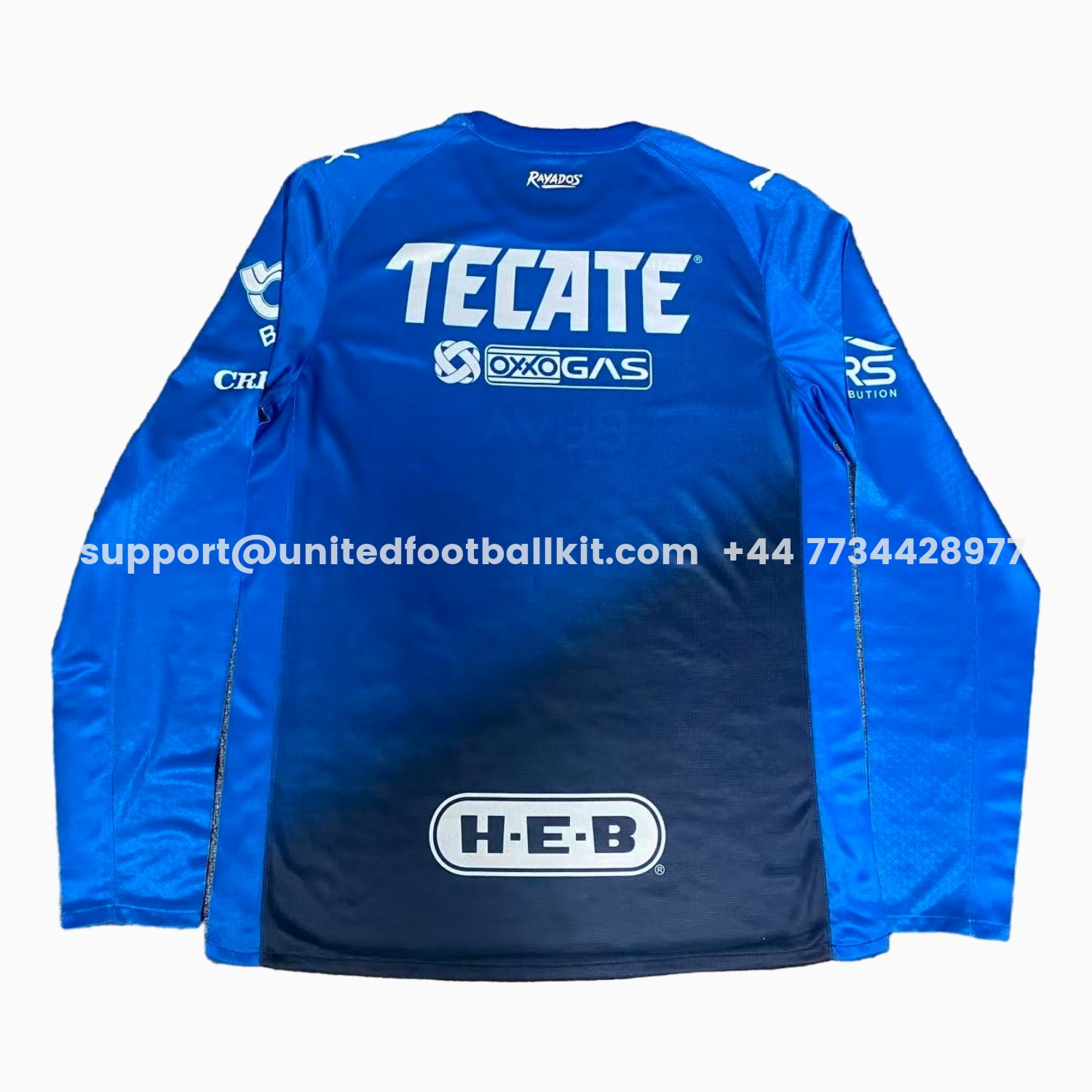 Unitedfootballkit.com | Rayados Monterrey 25-26 Third Blue Long Sleeves Jersey - Player Version -Customize Name, Number and Patch | Worldwide Shipping