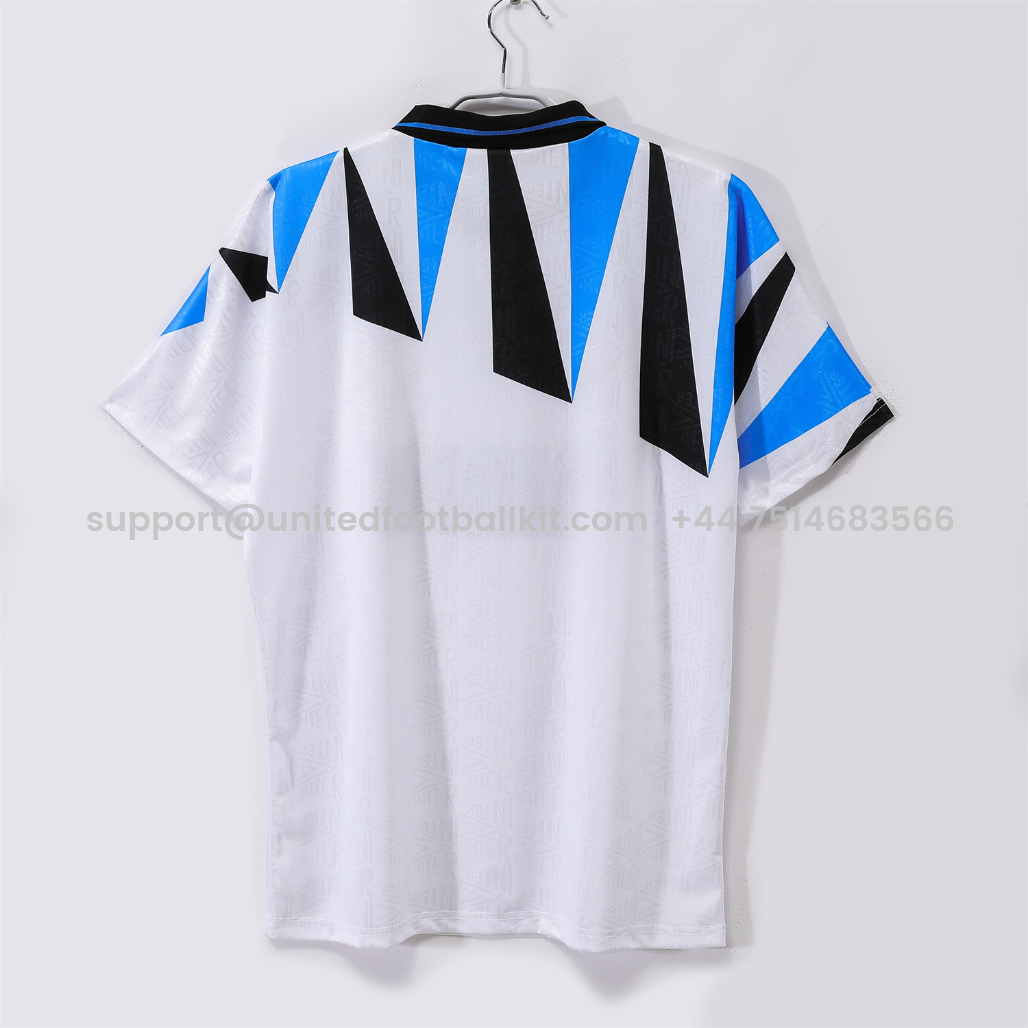 Unitedfootballkit.com | Retro Inter Milan 1992-93 Away Jersey -Customize Name, Number and Patch | Worldwide Shipping