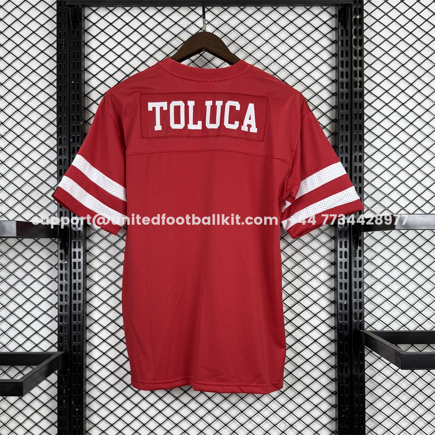 Unitedfootballkit.com | Toluca 25-26 Red Baseball Jersey -Customize Name, Number and Patch | Worldwide Shipping