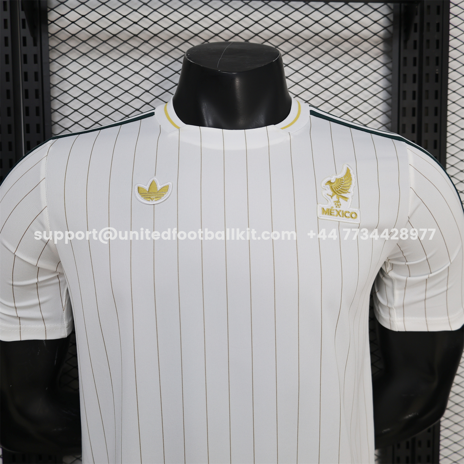 Unitedfootballkit.com | Mexico 2026 Terrace Icon Retro Casual Style White Jersey - Player Version -Customize Name, Number and Patch | Worldwide Shipping