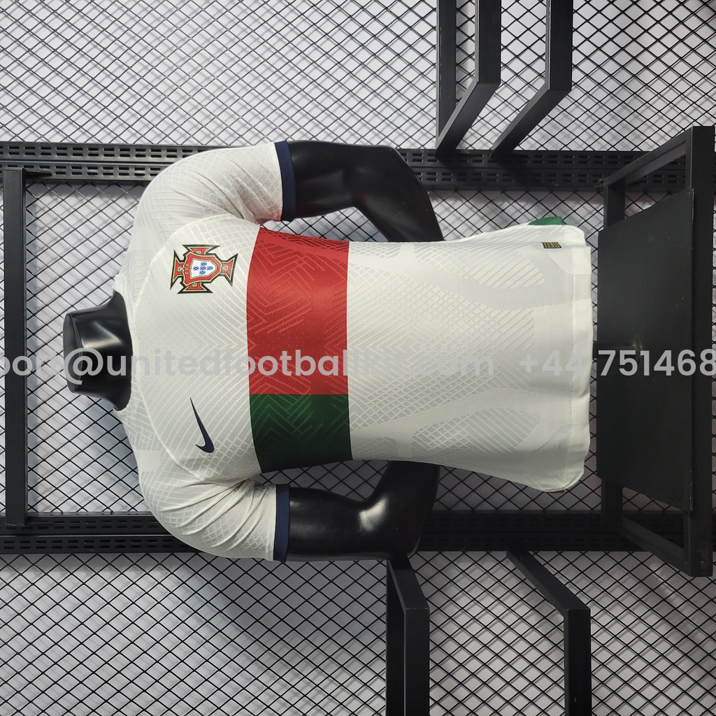 Unitedfootballkit.com | Portugal 22-23 Away Stadium Jersey - Player Version -Customize Name, Number and Patch | Worldwide Shipping