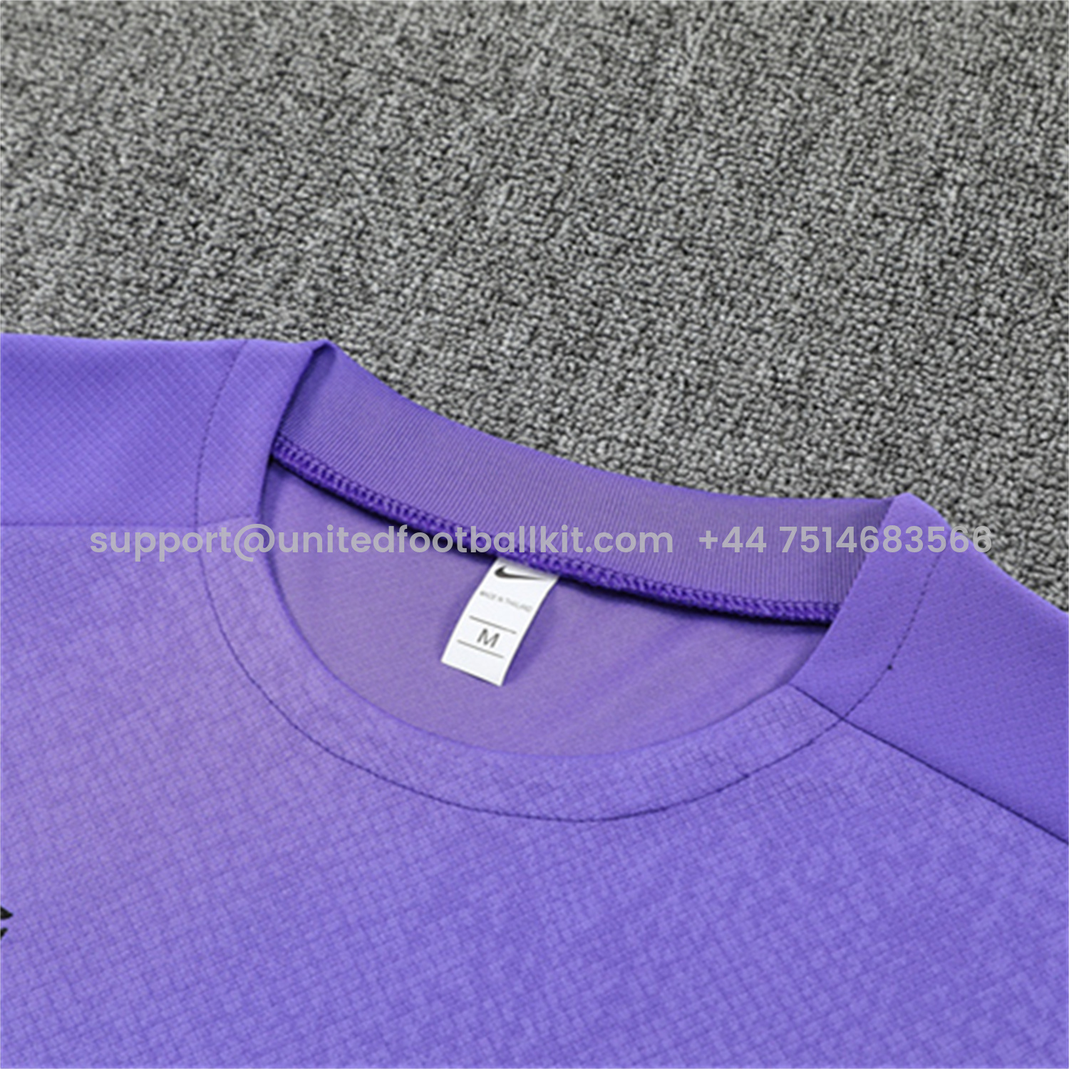 Unitedfootballkit.com | Barcelona 25-26 X KB Kids Short-Sleeve Training Set - Purple Top & Black Shorts -Customize Name, Number and Patch | Worldwide Shipping