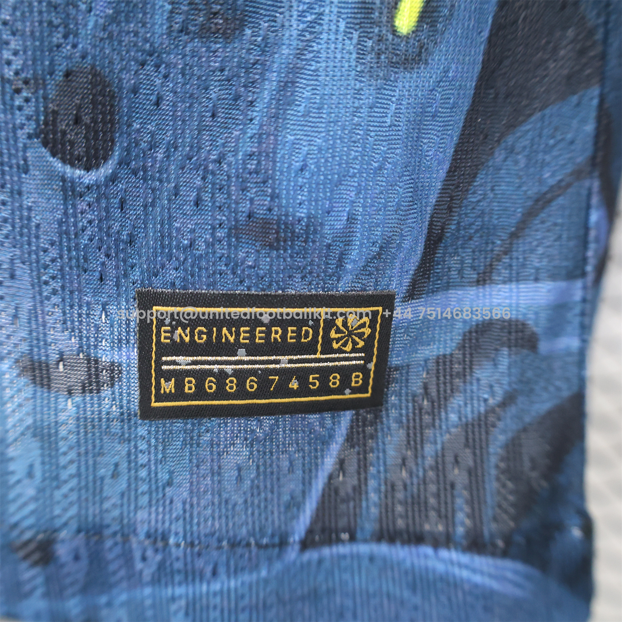 Unitedfootballkit.com | Brazil 2024 Black Blue Tiger Jersey - Player Version -Customize Name, Number and Patch | Worldwide Shipping