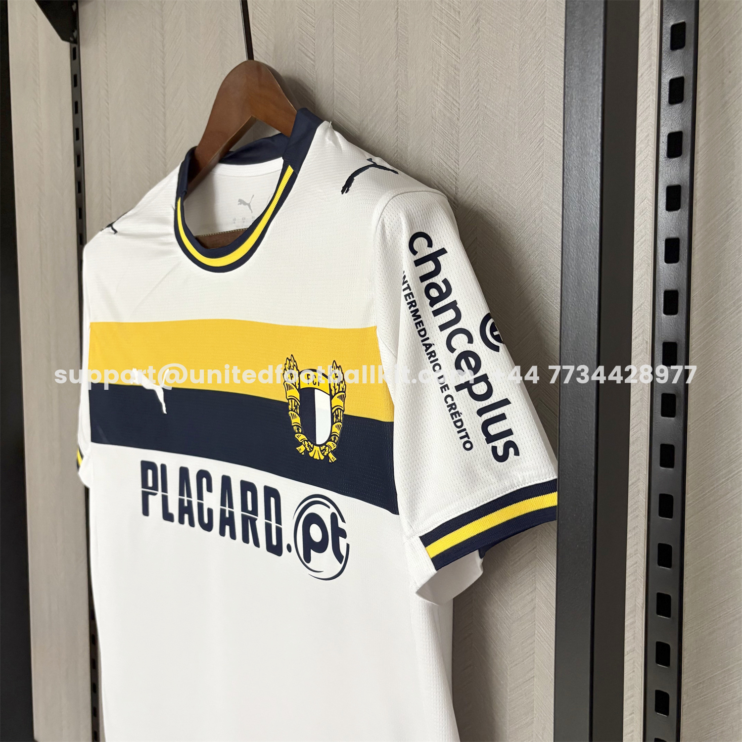 Unitedfootballkit.com | FC Famalicão 25-26 Home White Jersey - Fans Version -Customize Name, Number and Patch | Worldwide Shipping
