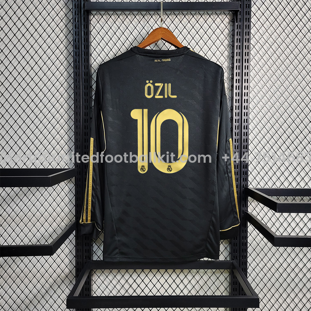 Unitedfootballkit.com | Retro Real Madrid 11-12 Away Long Sleeve Jersey -Customize Name, Number and Patch | Worldwide Shipping