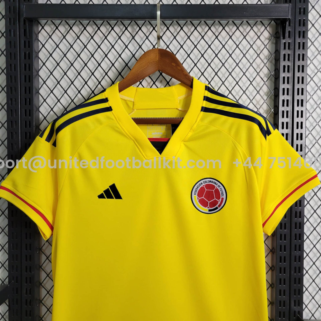 Unitedfootballkit.com | Colombia 2022 Home Stadium Jersey - Fans Version -Customize Name, Number and Patch | Worldwide Shipping