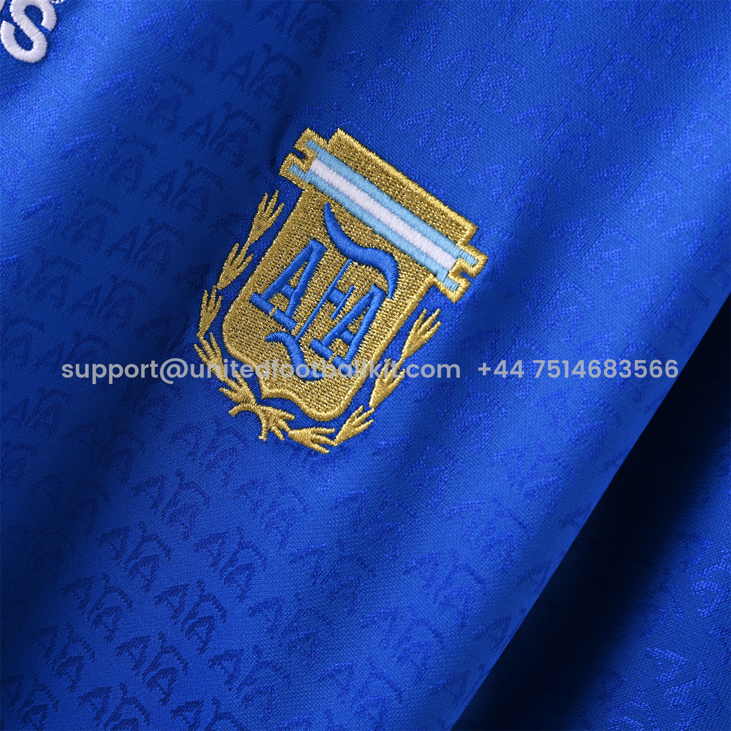 Unitedfootballkit.com | Retro Argentina 1994 Away Stadium Jersey -Customize Name, Number and Patch | Worldwide Shipping