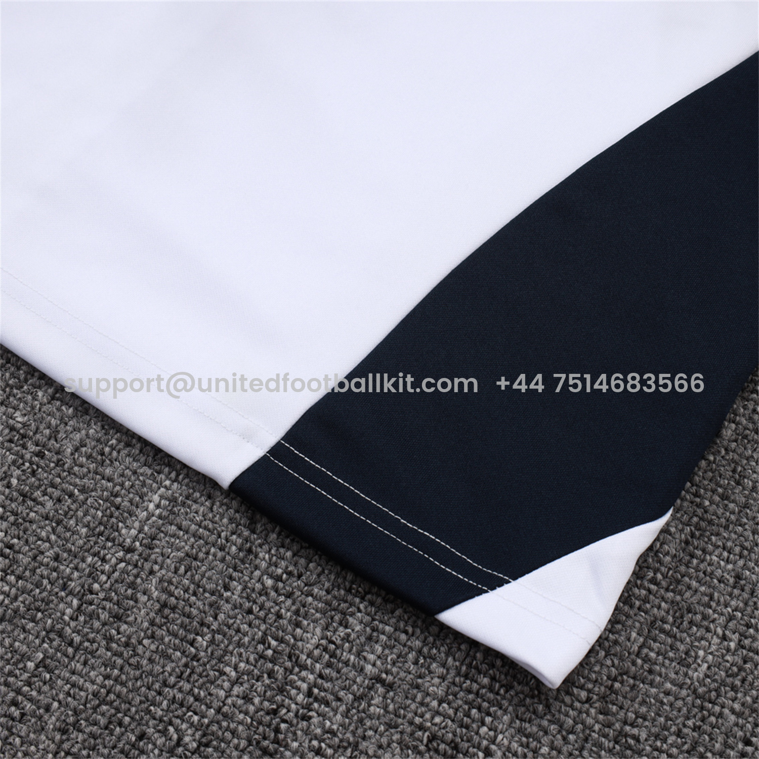 Unitedfootballkit.com | Real Madrid 25-26 Jacket Training Tracksuit - White Throwback Jackets & Black Pants -Customize Name, Number and Patch | Worldwide Shipping