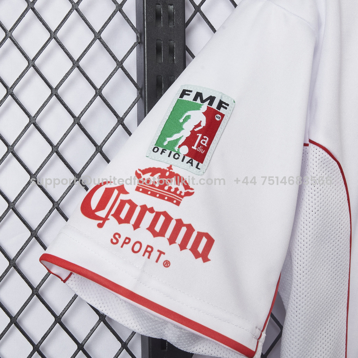 Unitedfootballkit.com | Retro Toluca 1998-99 Away White Jersey -Customize Name, Number and Patch | Worldwide Shipping