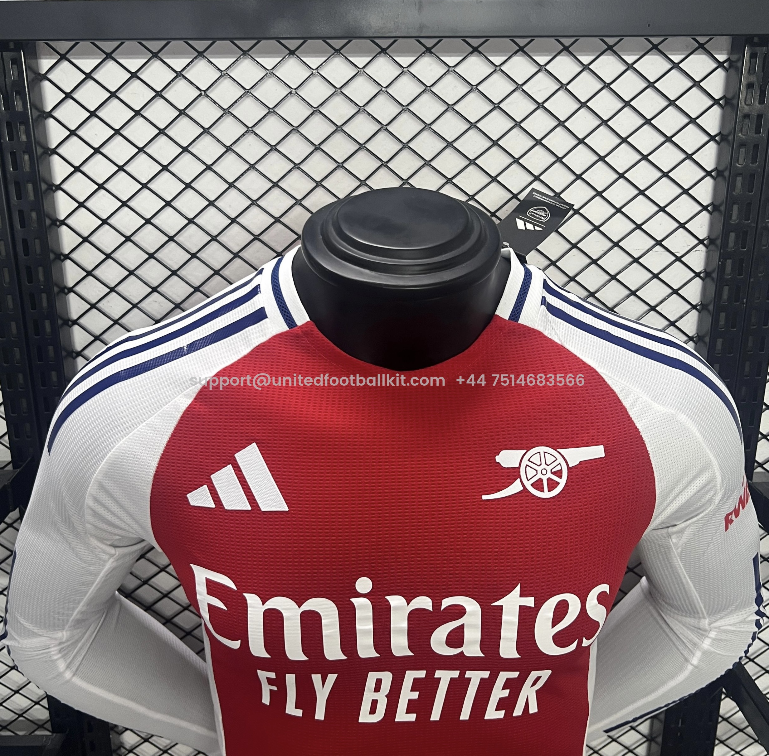 Unitedfootballkit.com | Arsenal 24-25 Home Long Sleeve Jersey - Player Version -Customize Name, Number and Patch | Worldwide Shipping