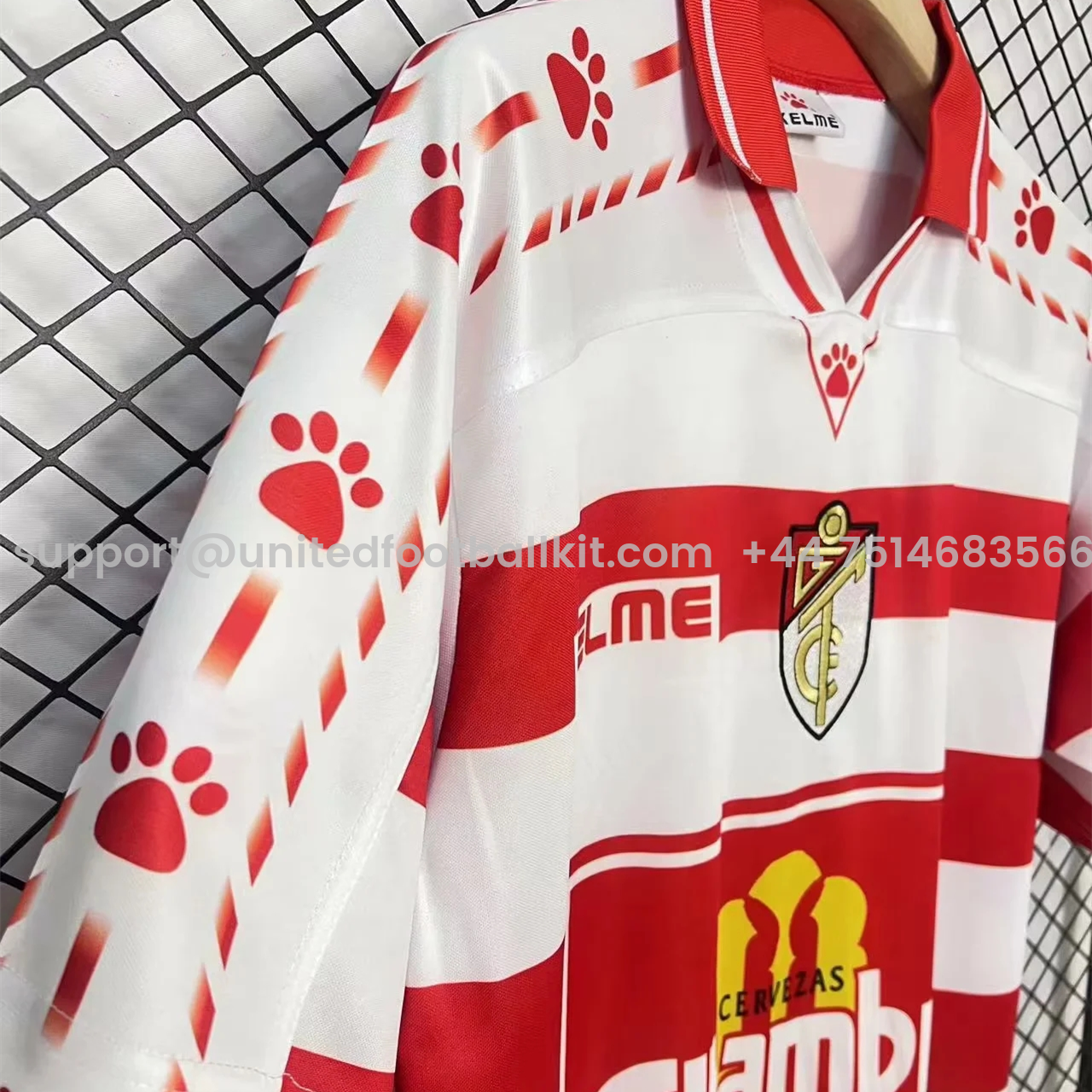 Unitedfootballkit.com | Retro Granada CF 1997-98 Home Jersey -Customize Name, Number and Patch | Worldwide Shipping