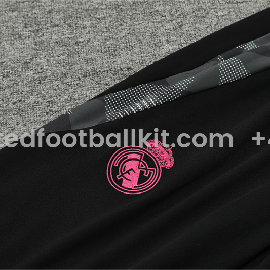 Unitedfootballkit.com | Real Madrid 24-25 Long Sleeve Training Set - Rose Red -Customize Name, Number and Patch | Worldwide Shipping