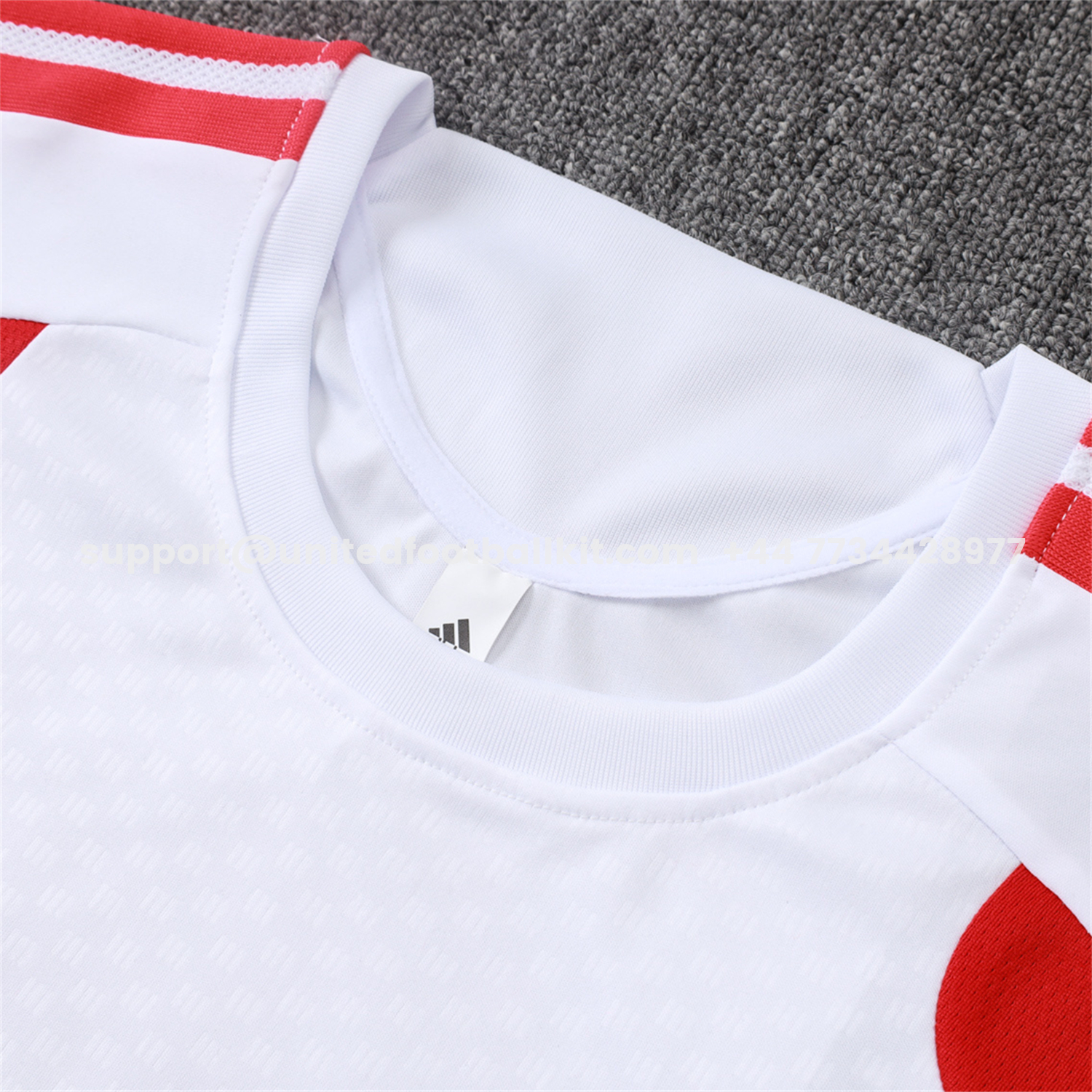 Unitedfootballkit.com | SC Internacional 2026 Vest Training Set - White Vest and Red Shorts -Customize Name, Number and Patch | Worldwide Shipping