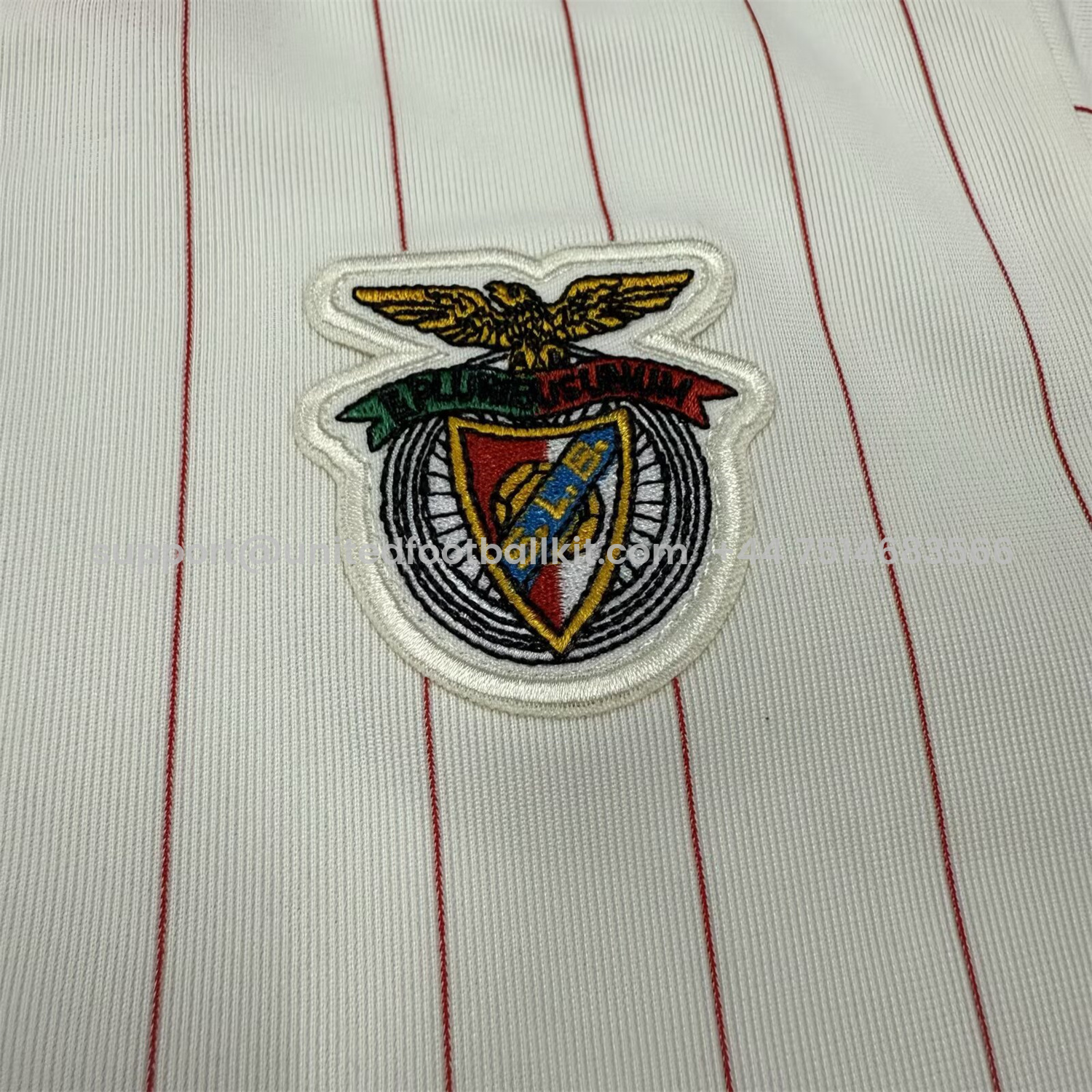Unitedfootballkit.com | Benfica 25-26 Icon Range Travel White Special Edition Kids Kit -Customize Name, Number and Patch | Worldwide Shipping