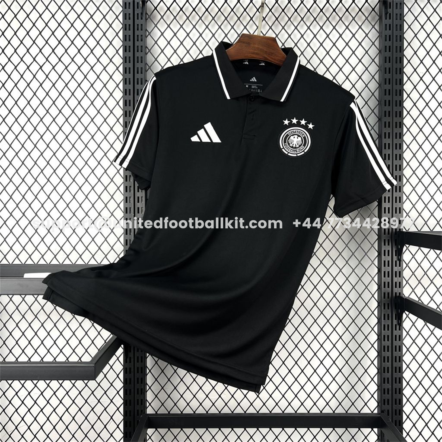 Unitedfootballkit.com | Germany 2026 Black Special Edition Polo Jersey - Fans Version -Customize Name, Number and Patch | Worldwide Shipping