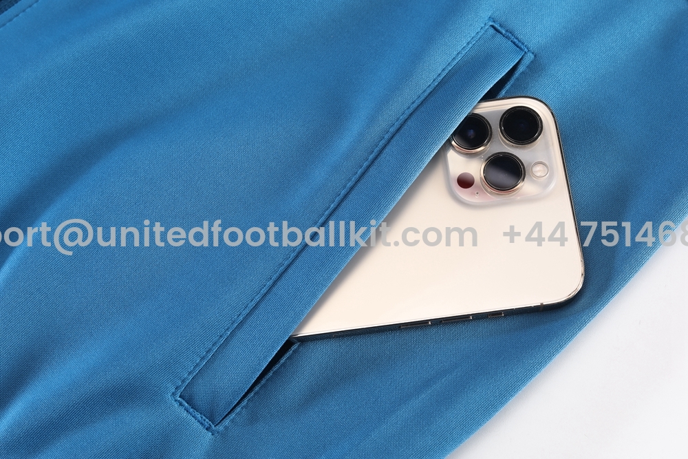 Unitedfootballkit.com | Club América 24-25 Jacket Training Tracksuit - Blue -Customize Name, Number and Patch | Worldwide Shipping