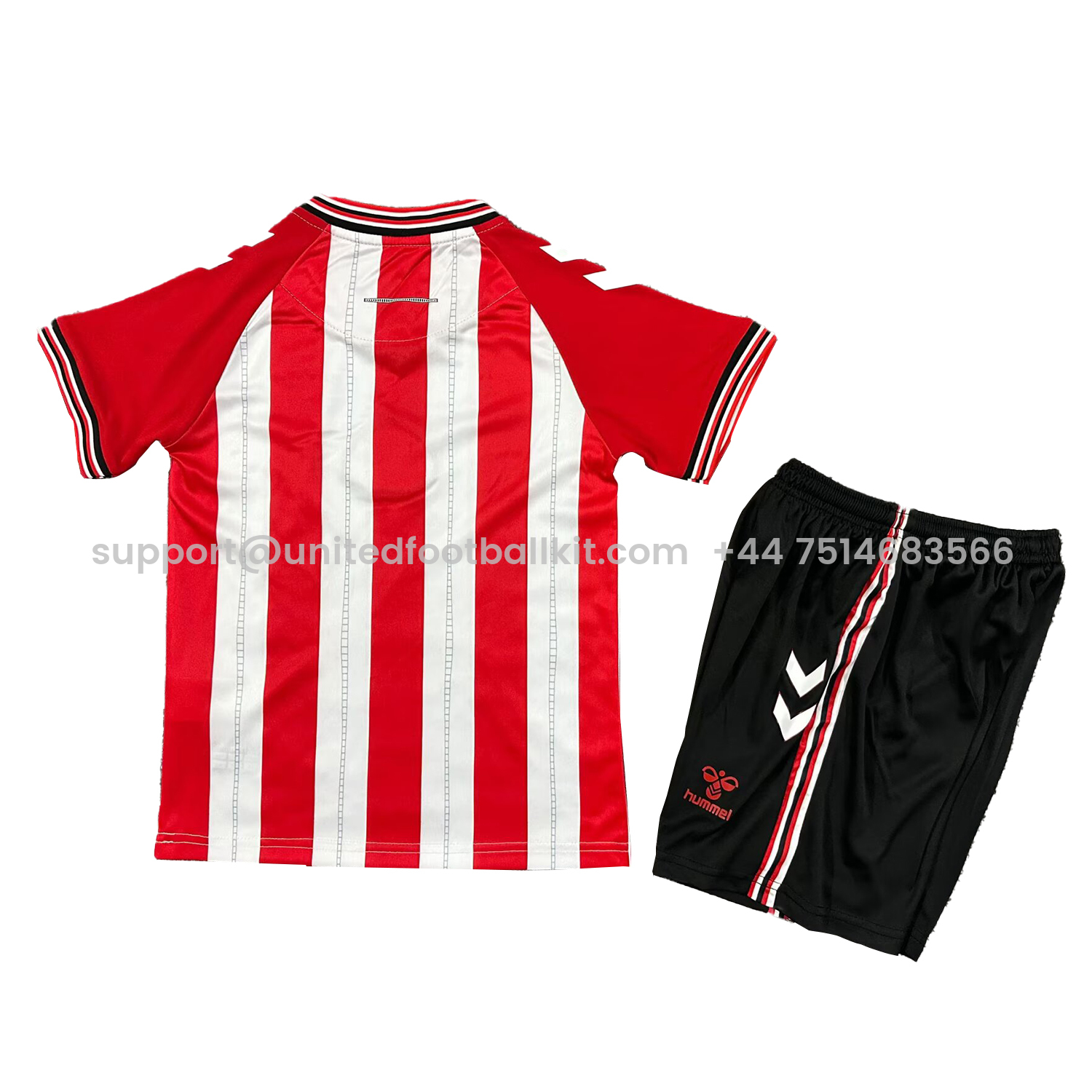 Unitedfootballkit.com | Sunderland 25-26 Home Kids Kit -Customize Name, Number and Patch | Worldwide Shipping