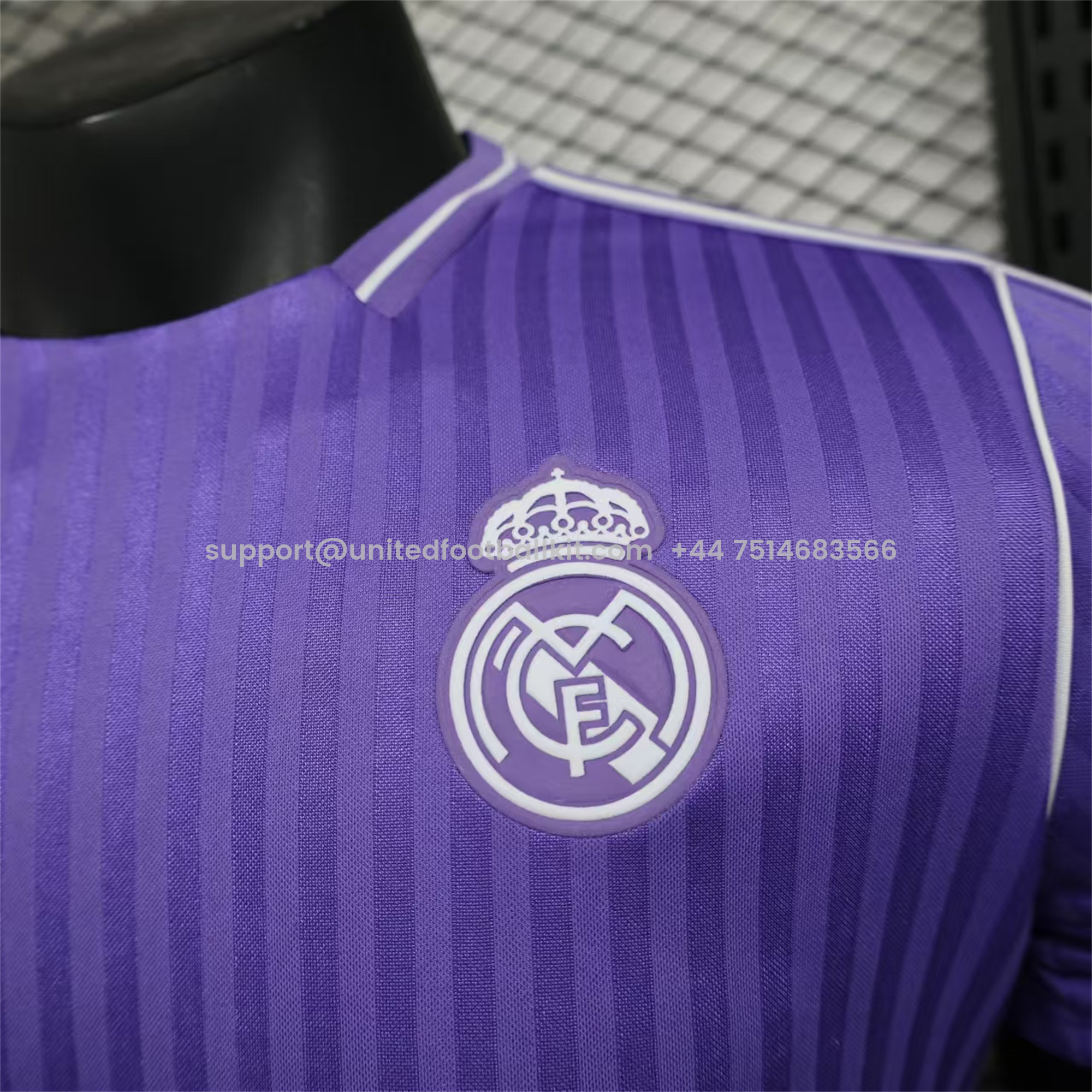 Unitedfootballkit.com | Real Madrid 2025 Purple Icon Retro Jersey - Player Version -Customize Name, Number and Patch | Worldwide Shipping