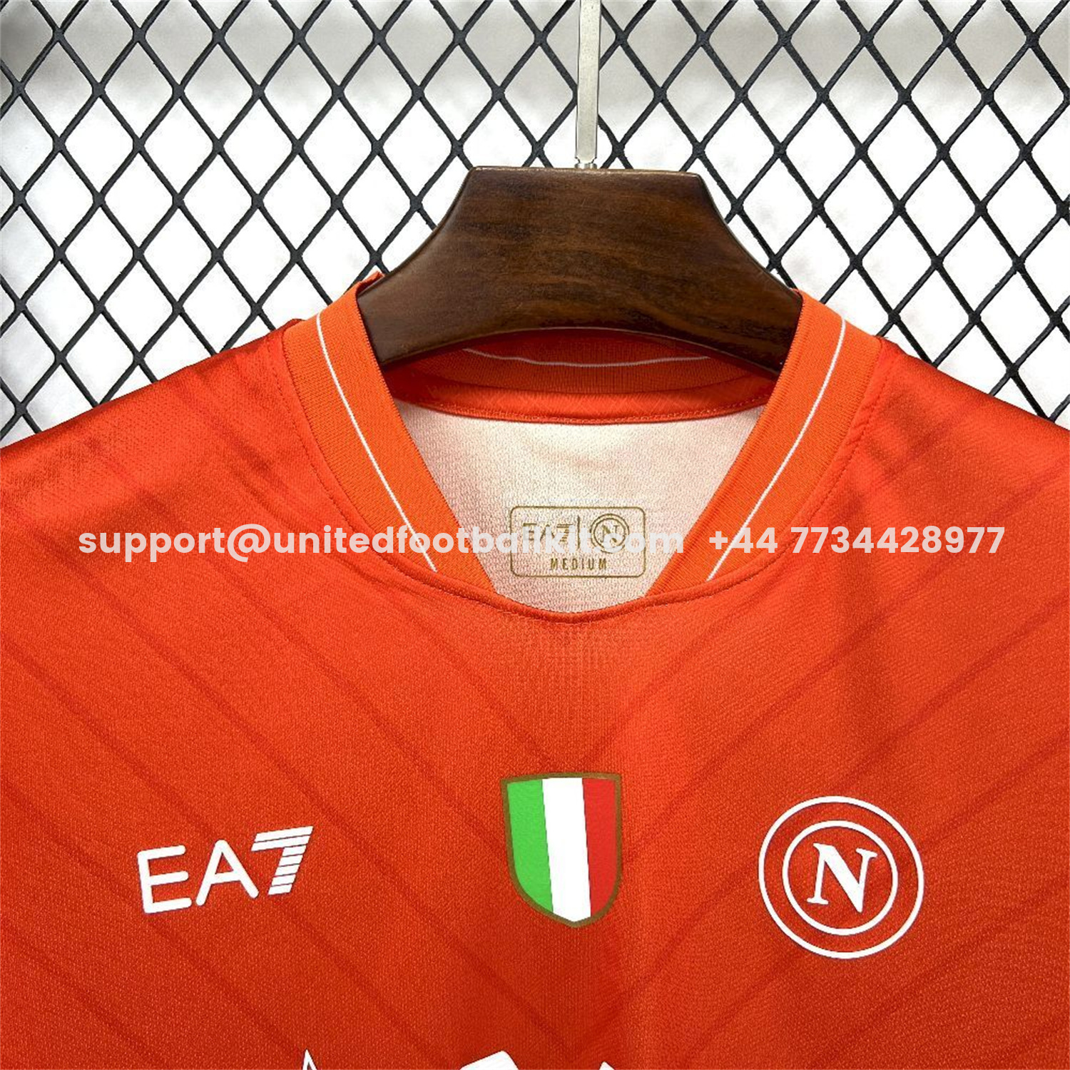 Unitedfootballkit.com | Napoli 25-26 Goalkeeper Orange Jersey - Fans Version -Customize Name, Number and Patch | Worldwide Shipping