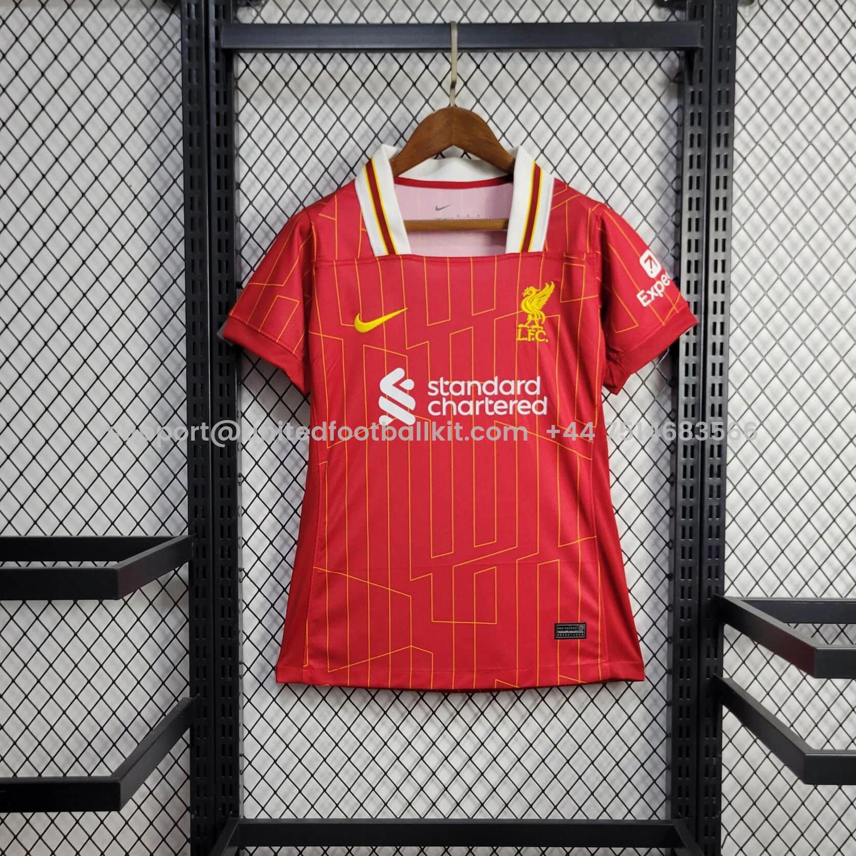 Unitedfootballkit.com | Women's Liver.pool 24-25 Home Jersey -Customize Name, Number and Patch | Worldwide Shipping