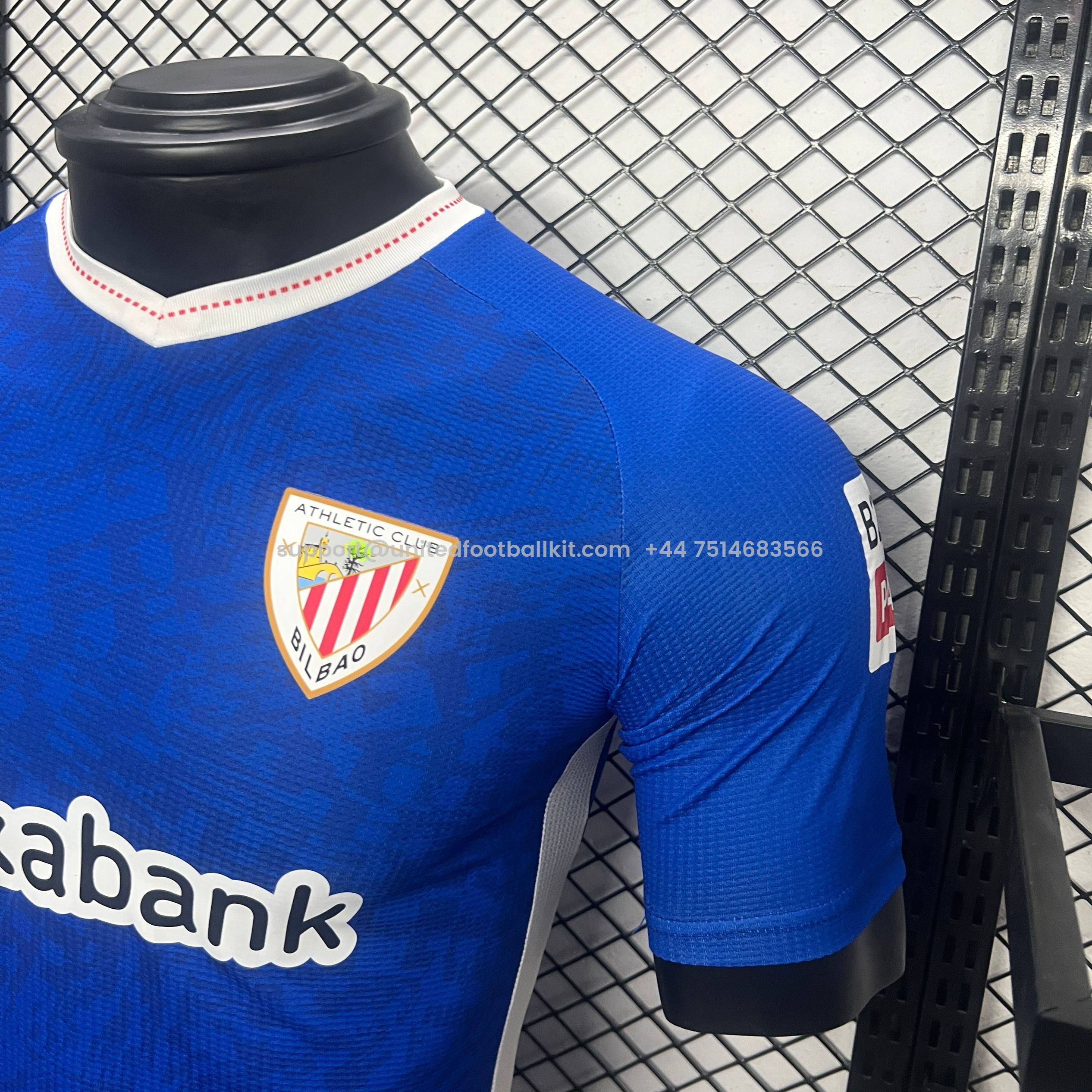 Unitedfootballkit.com | Athletic Bilbao 24-25 Away Jersey - Player Version -Customize Name, Number and Patch | Worldwide Shipping
