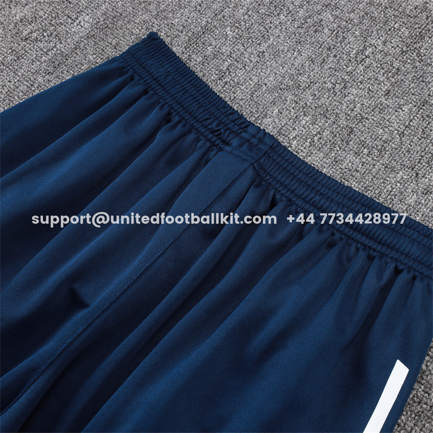 Unitedfootballkit.com | Real Madrid 25-26 Short-Sleeve Training Set - Royal Blue Vest & Shorts -Customize Name, Number and Patch | Worldwide Shipping