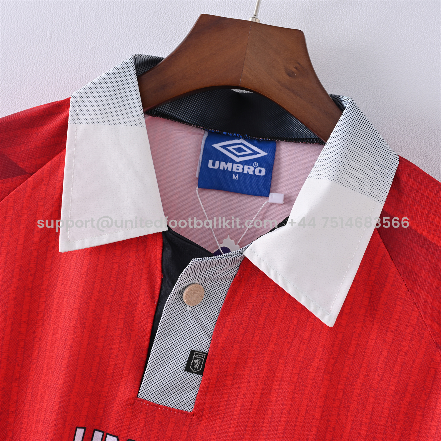 Unitedfootballkit.com | Retro Manchester United 96-97 Home Jersey -Customize Name, Number and Patch | Worldwide Shipping