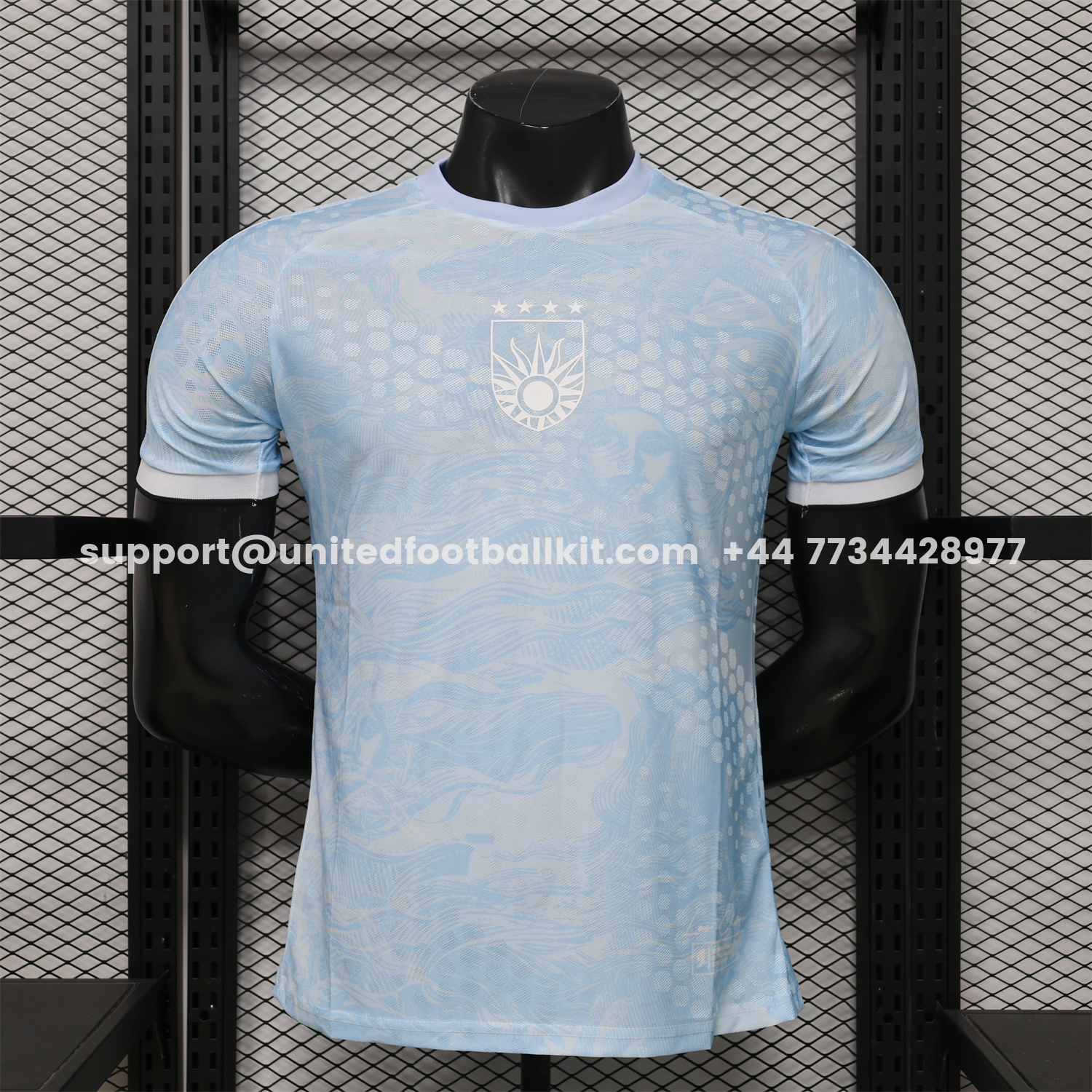Unitedfootballkit.com | Uruguay 2026 Light Blue Special Jersey - Player Version -Customize Name, Number and Patch | Worldwide Shipping