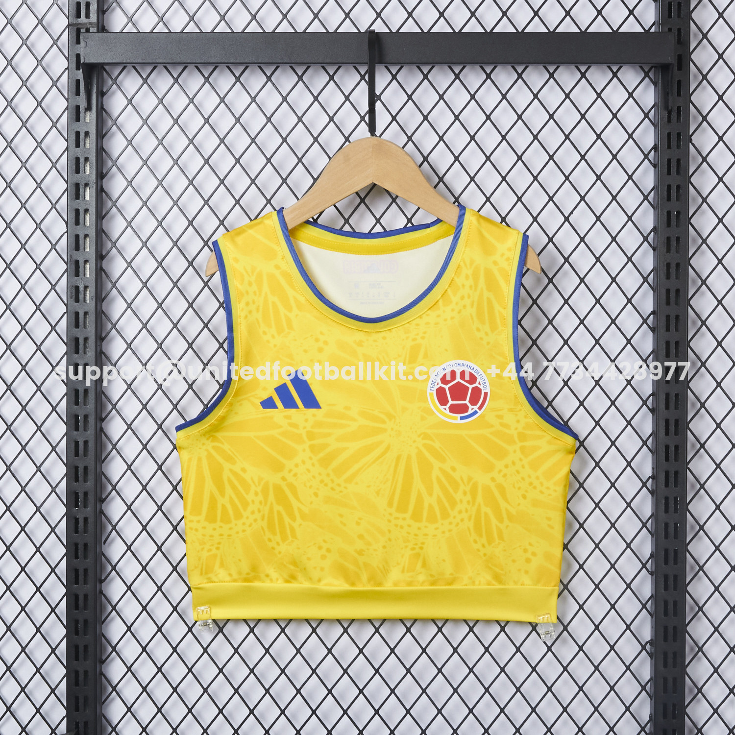 Unitedfootballkit.com | Women's Colombia 2026 Home Yoga Vest -Customize Name, Number and Patch | Worldwide Shipping
