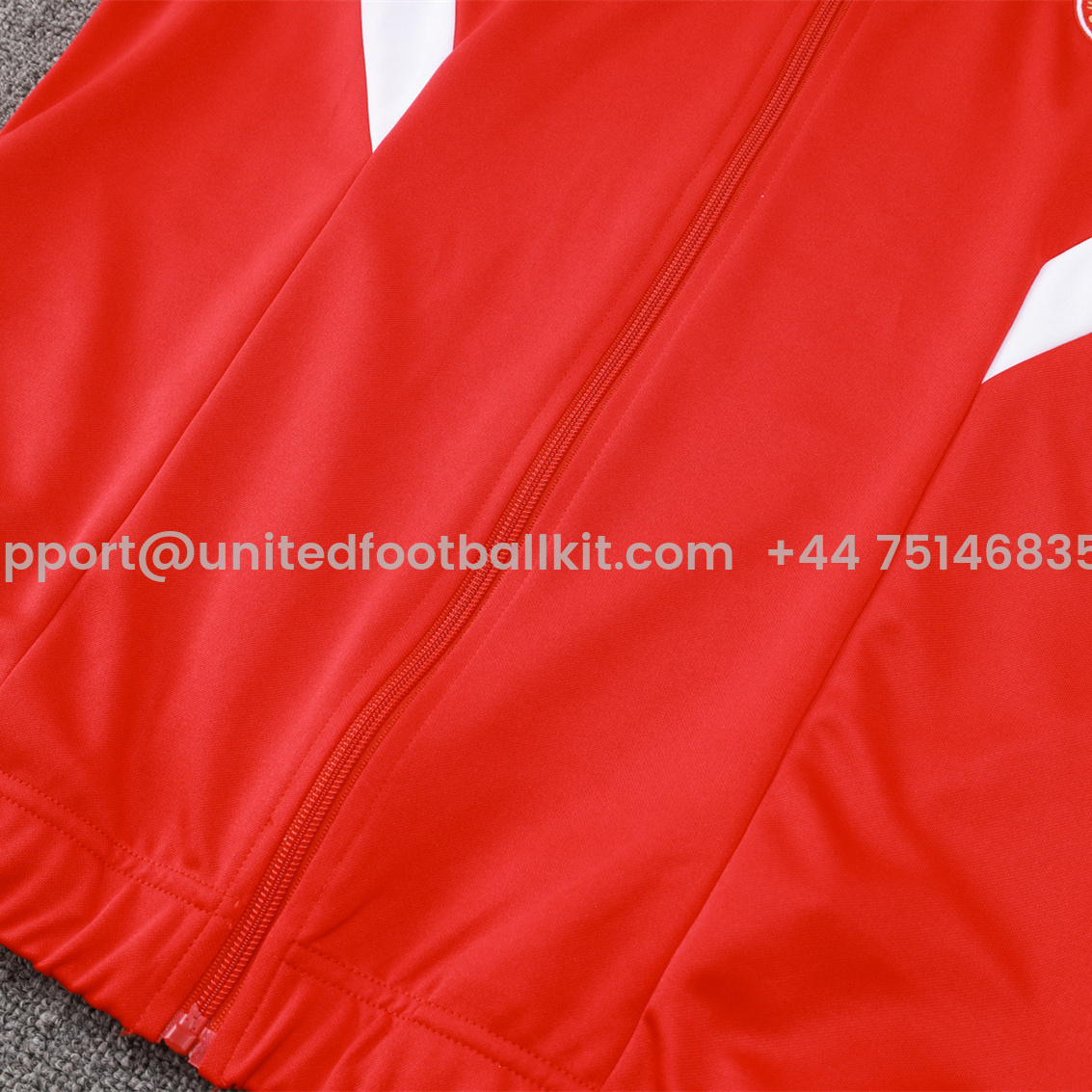 Unitedfootballkit.com | Bayern Munich 24-25 Originals LFSTLR Jacket Training Tracksuit - Red -Customize Name, Number and Patch | Worldwide Shipping