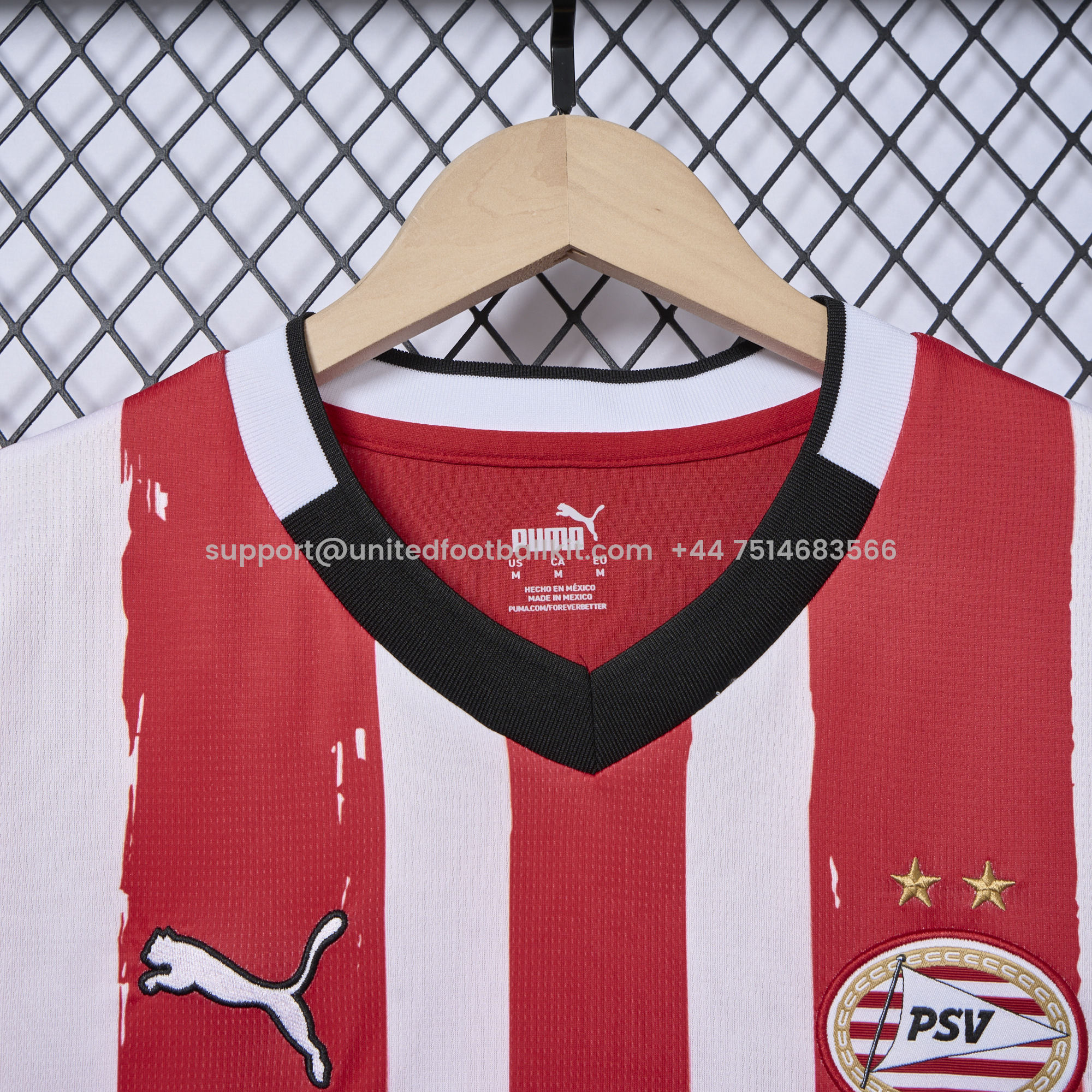 Unitedfootballkit.com | PSV Eindhoven 24-25 Home Jersey - Fans Version -Customize Name, Number and Patch | Worldwide Shipping