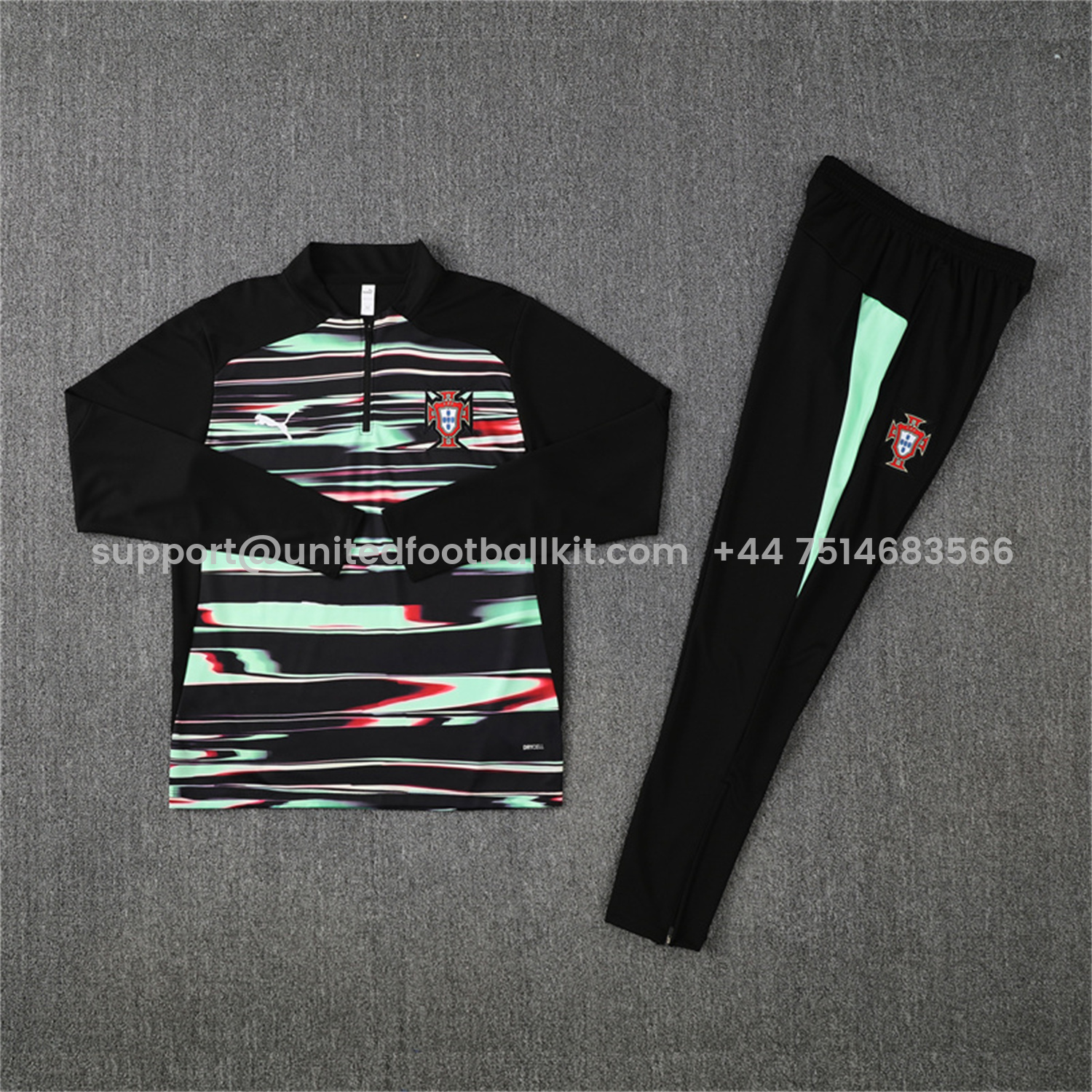 Unitedfootballkit.com | Portugal 25-26 Long Sleeve Training Set - Camouflage -Customize Name, Number and Patch | Worldwide Shipping